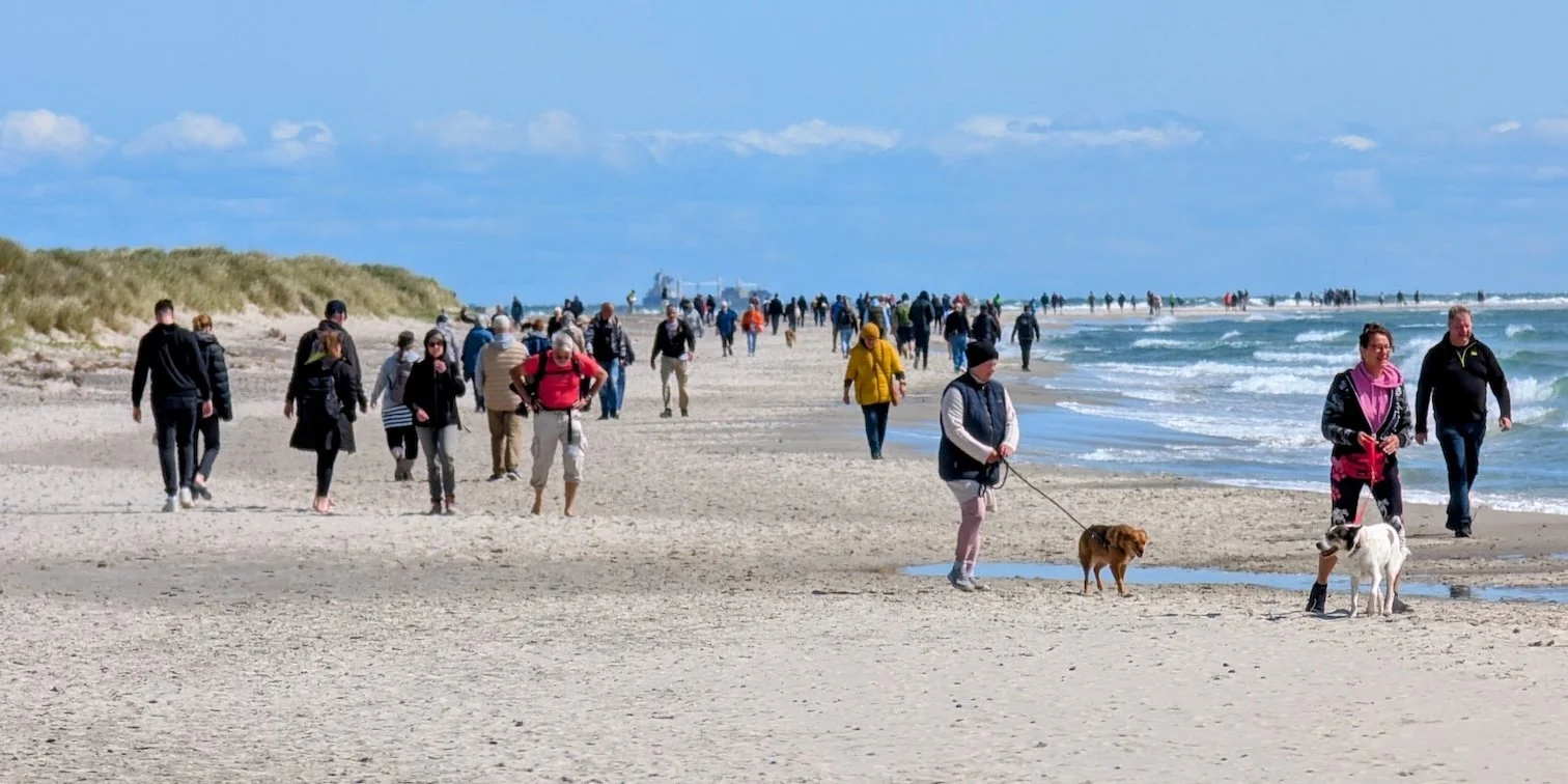 Beach filled with light at Skagen
