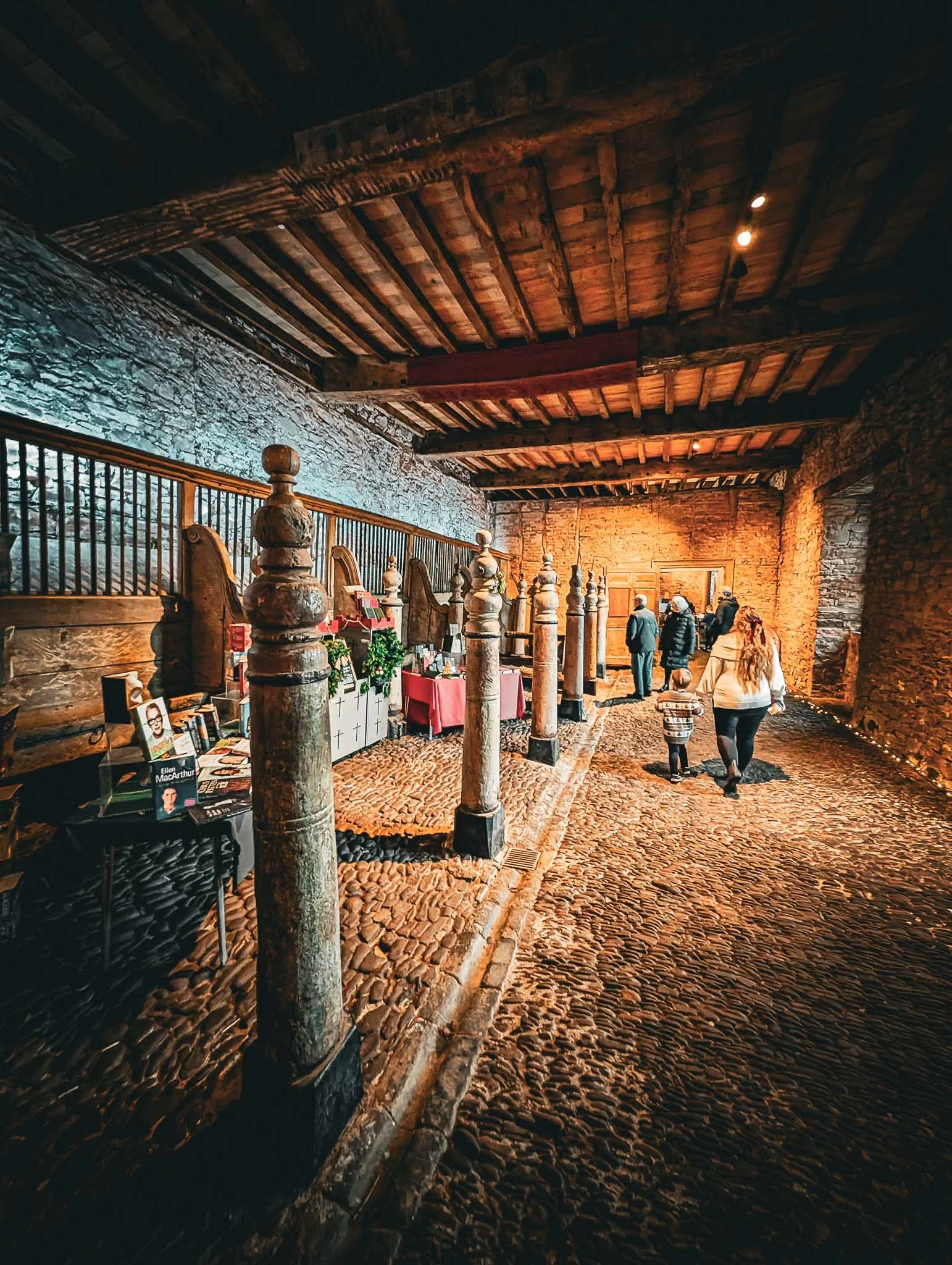 Dunster Castle stables at Christmas