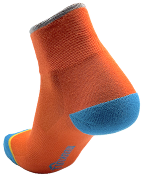 360 Reflective Stripe 6 Inch Quarter socks Flame body Hawaiian Ocean Heel and Toe.
