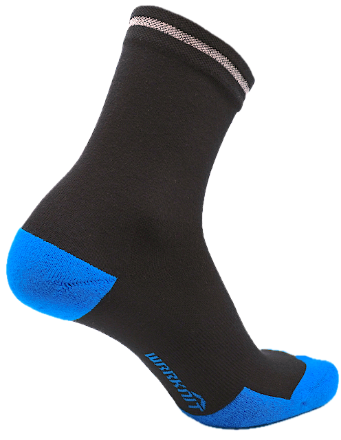 360 Reflective Stripe 9 Inch Crew Black/Turquoise