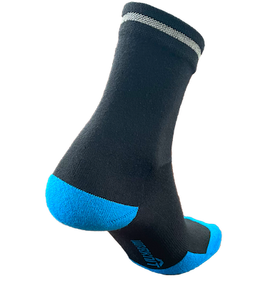 360 Reflective Stripe 9 Inch Crew Black/Turquoise