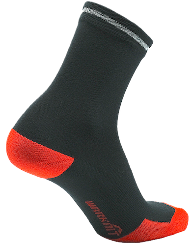 360 Reflective Stripe Crew 9in leg in Black/High Risk Red