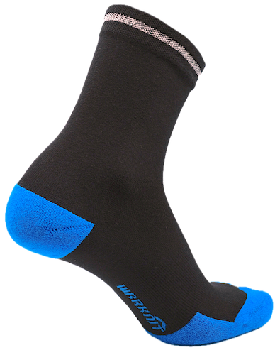 360 Reflective Crew 9 inch leg in Black/Turquoise