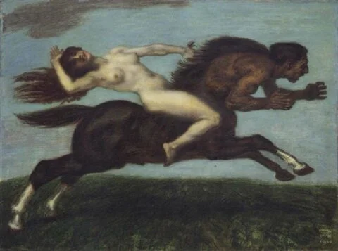 Kentaur-ritt (1910) av von Stuck