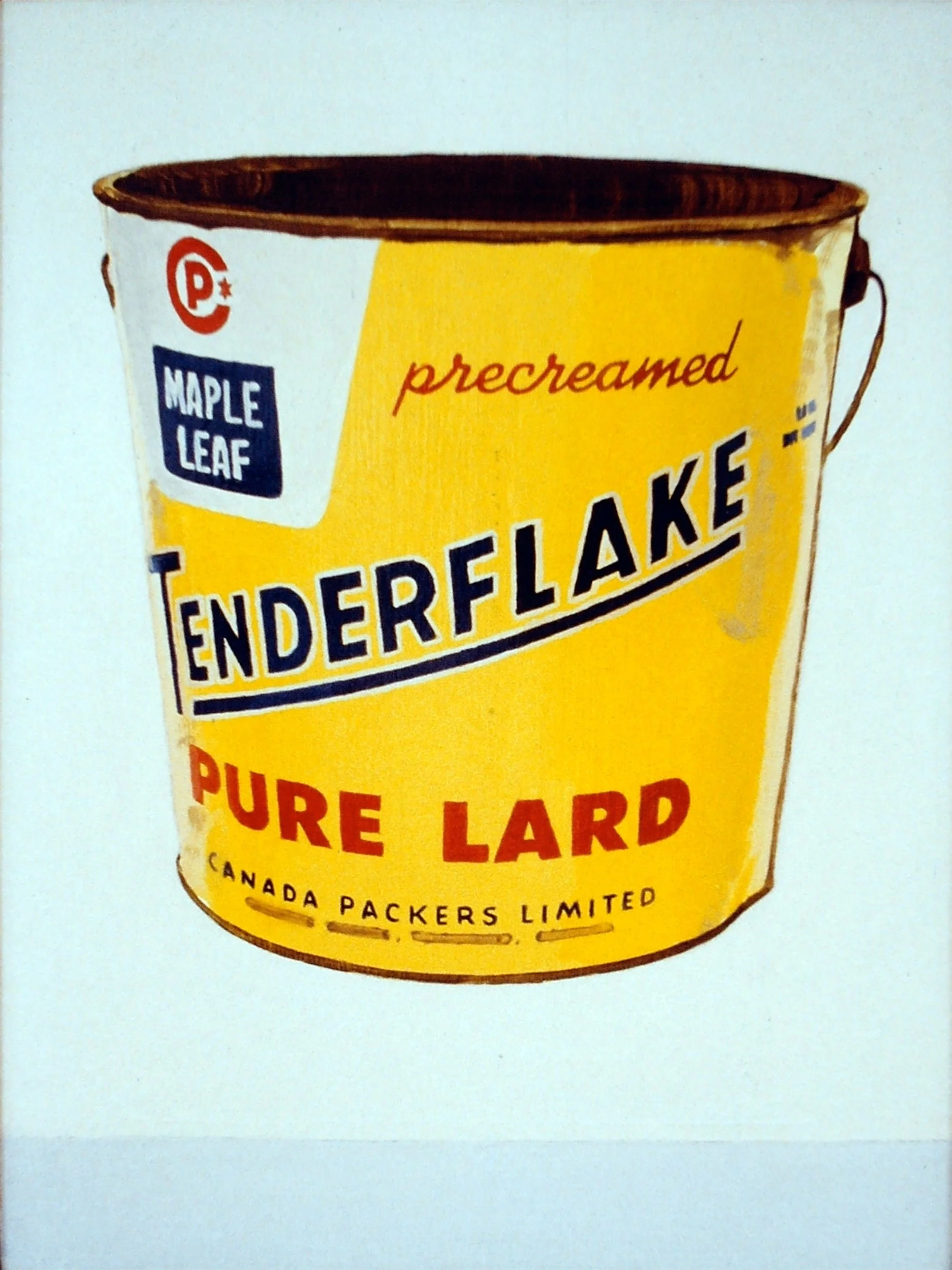   Tenderflake Lard (Study)  1999, oil and varnish on wood, 18 × 12 in. 