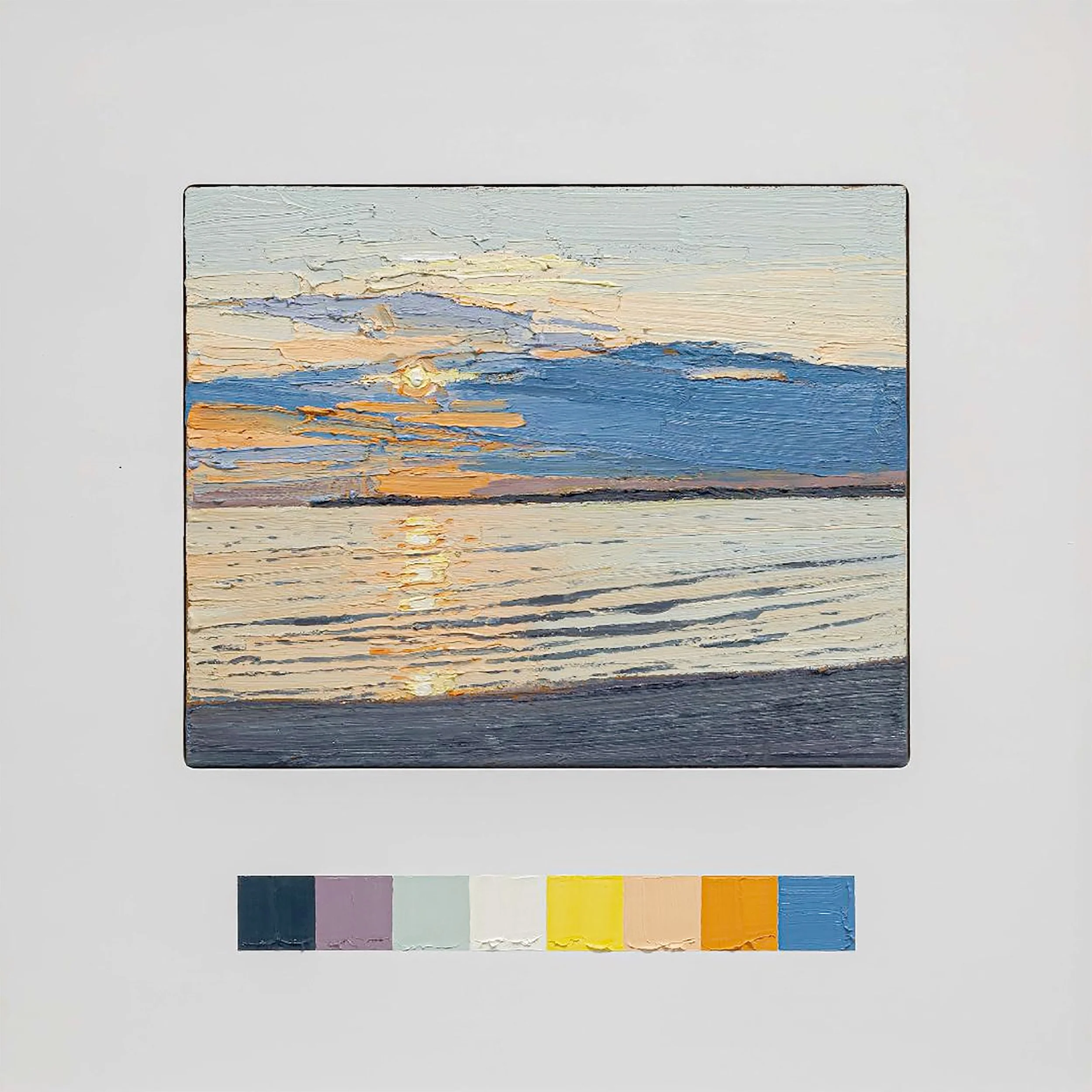   CC2 I  2023, mixed media on wood, 22.5 × 22.5 in. 