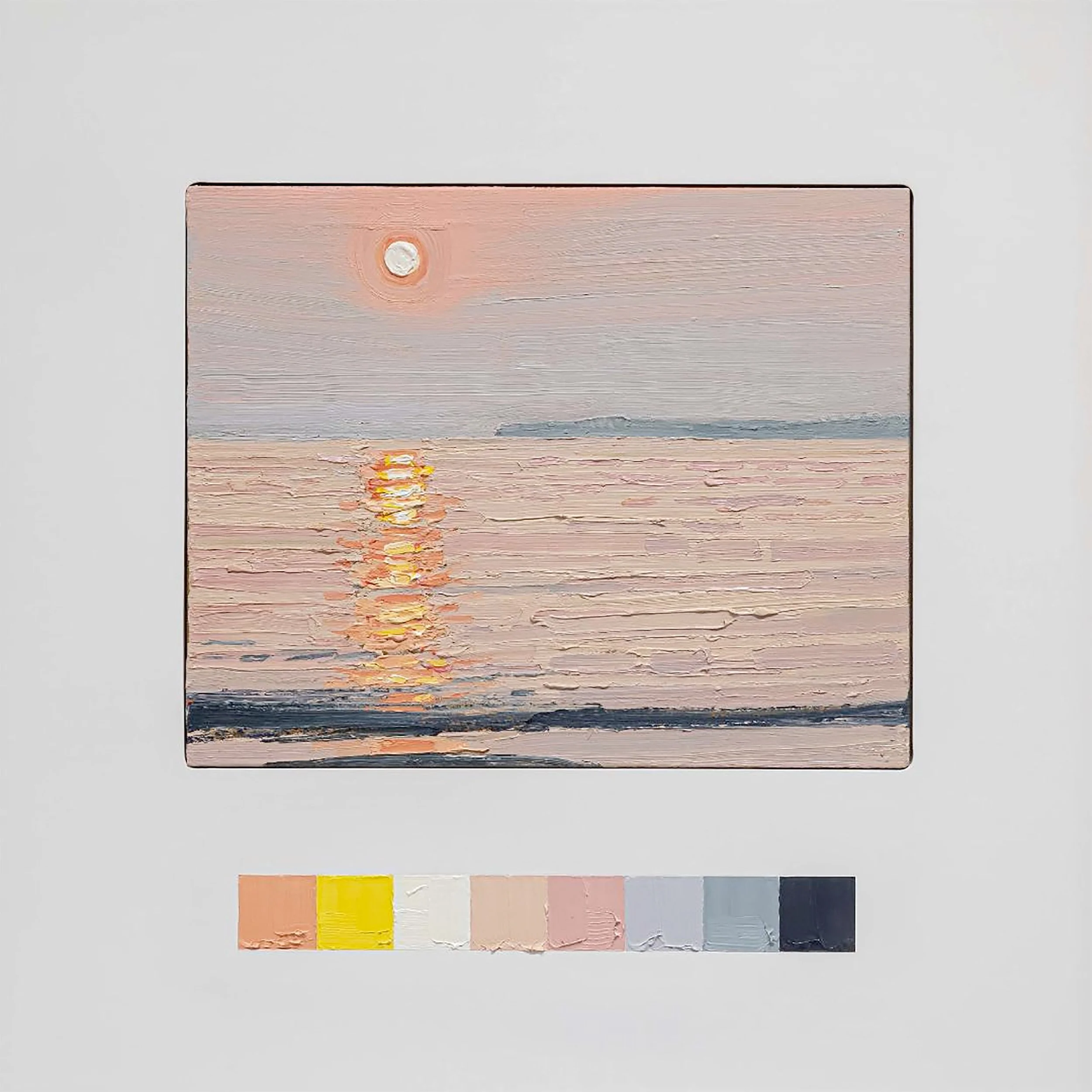   CC2 XII  2023, mixed media on wood, 22.5 × 22.5 in. 