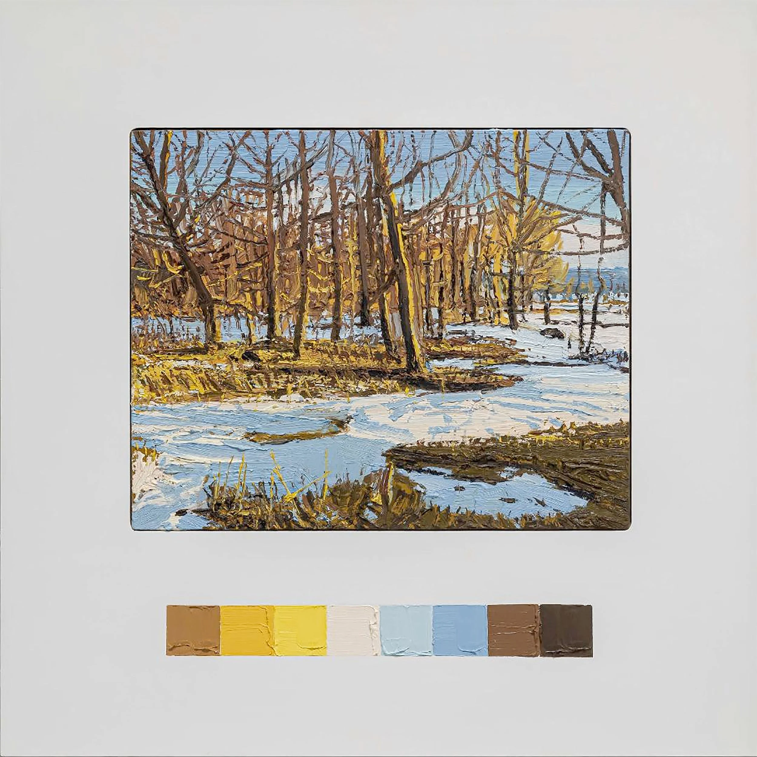   CC2 XI  2023, mixed media on wood, 22.5 × 22.5 in. 