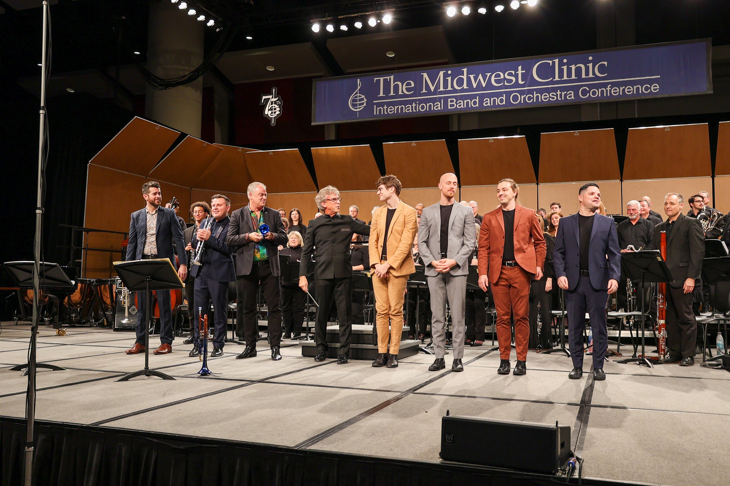  after a performance of “Re(new)al” with the Dallas Winds. @ Midwest Clinic.  