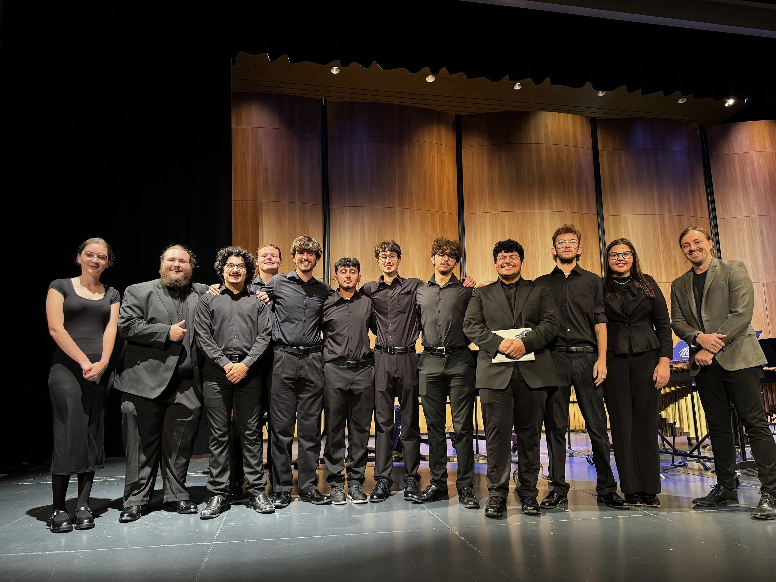  post-concert w/ ATU Percussion Ensemble 