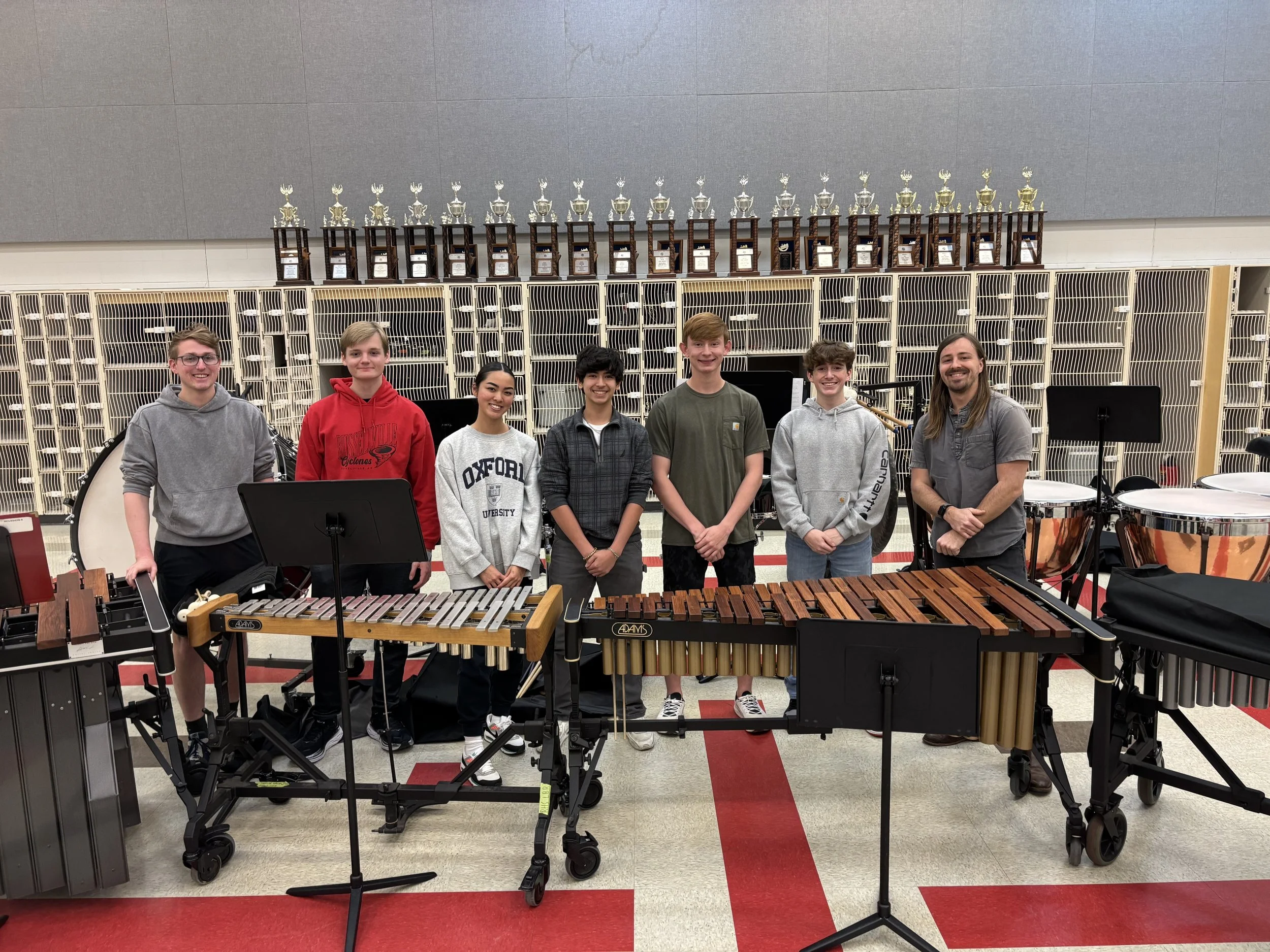  after a clinic w/ Russellville HS students  