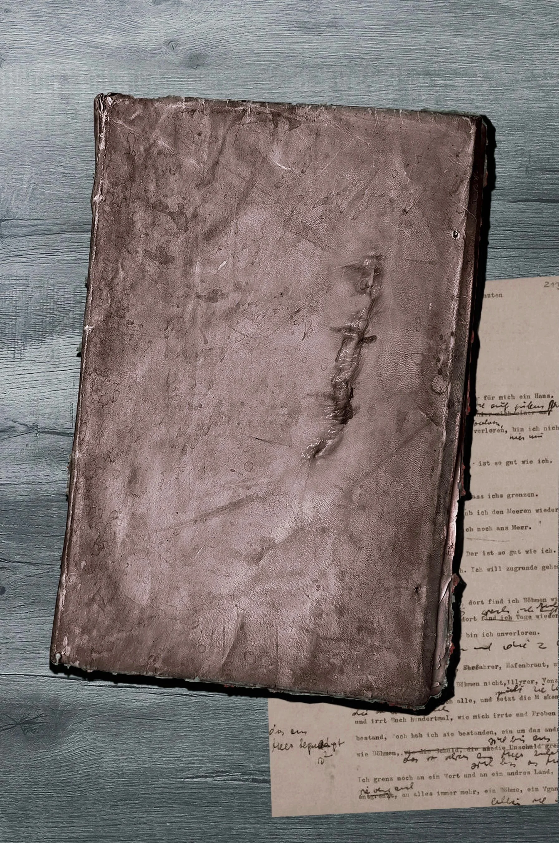  Photograph of diary with Bachmann’s notes 