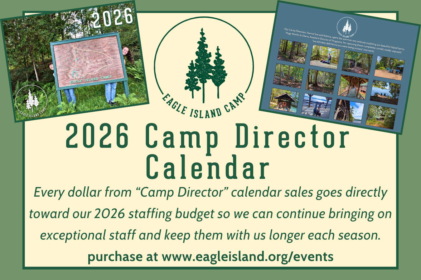 2026 Camp Director Calendar Sale