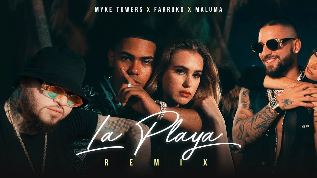 Maluma y Farruko se unen con Myke Towers en “La Playa Remix”