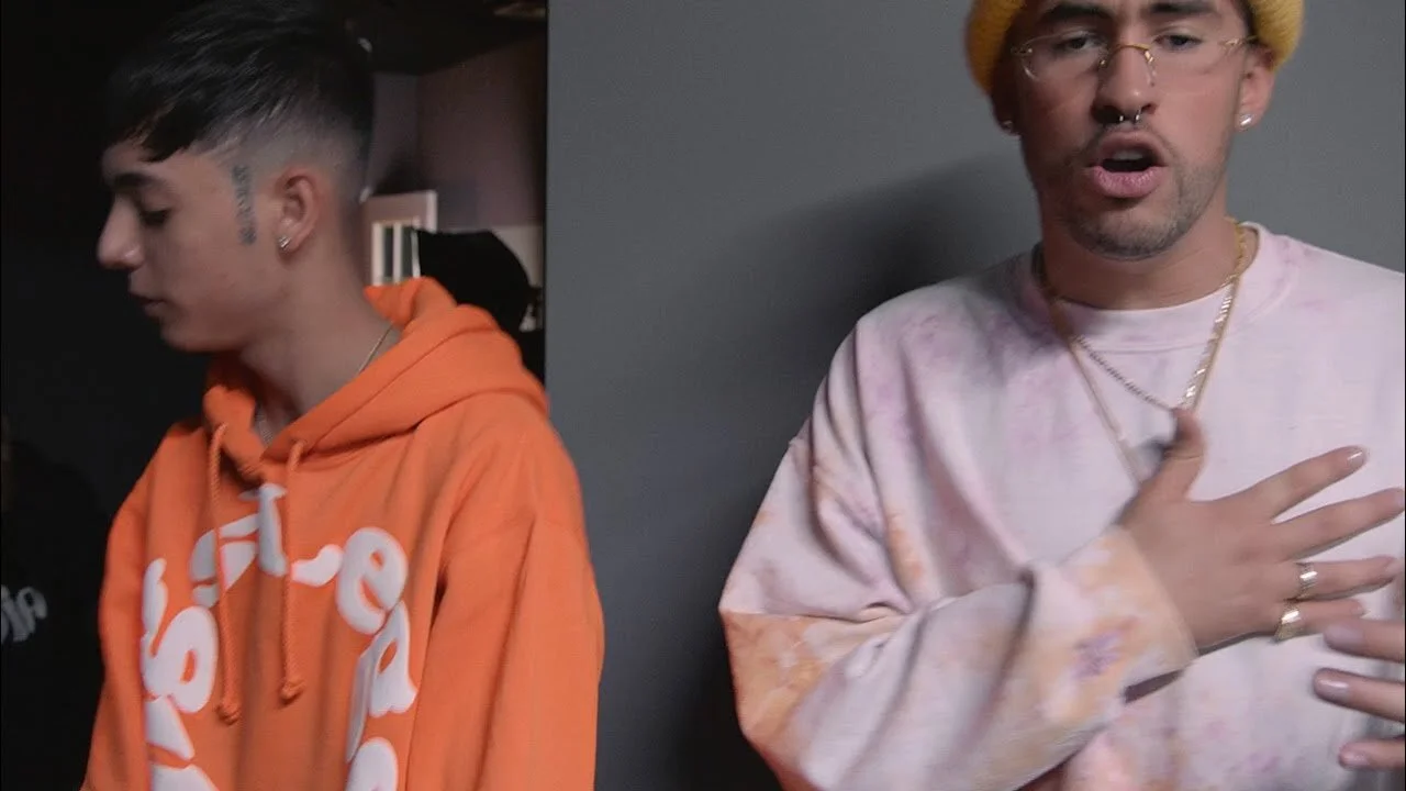 Bad Bunny &amp; Natanael Cano nos muestran el proceso del éxito  "El diablo remix"