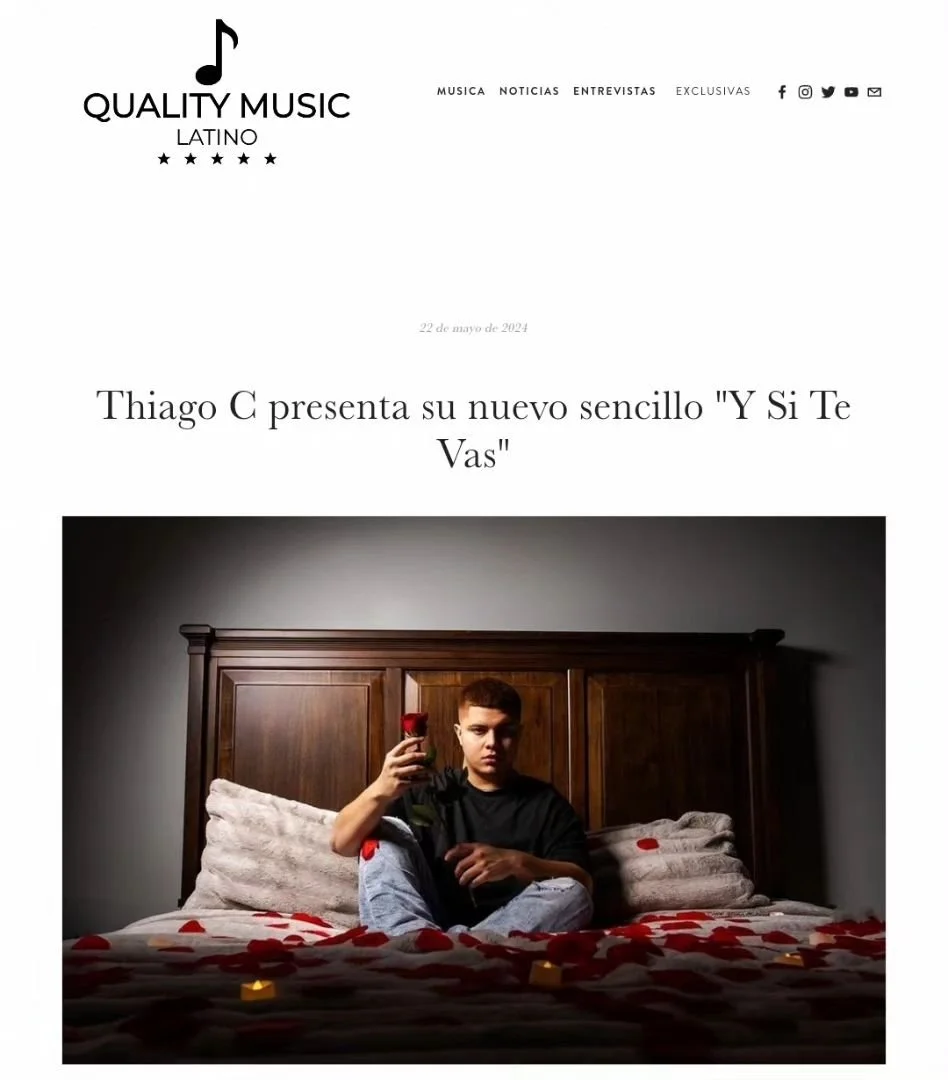 Thiago C presenta su nuevo sencillo &quot;Y Si Te Vas&quot;

@thiagocoficial , el artista nacido en Colombia y ahora radicado en Chicago, es un artista din&aacute;mico y talentoso en el mundo del Reggaeton y la m&uacute;sica latina. El joven artista 