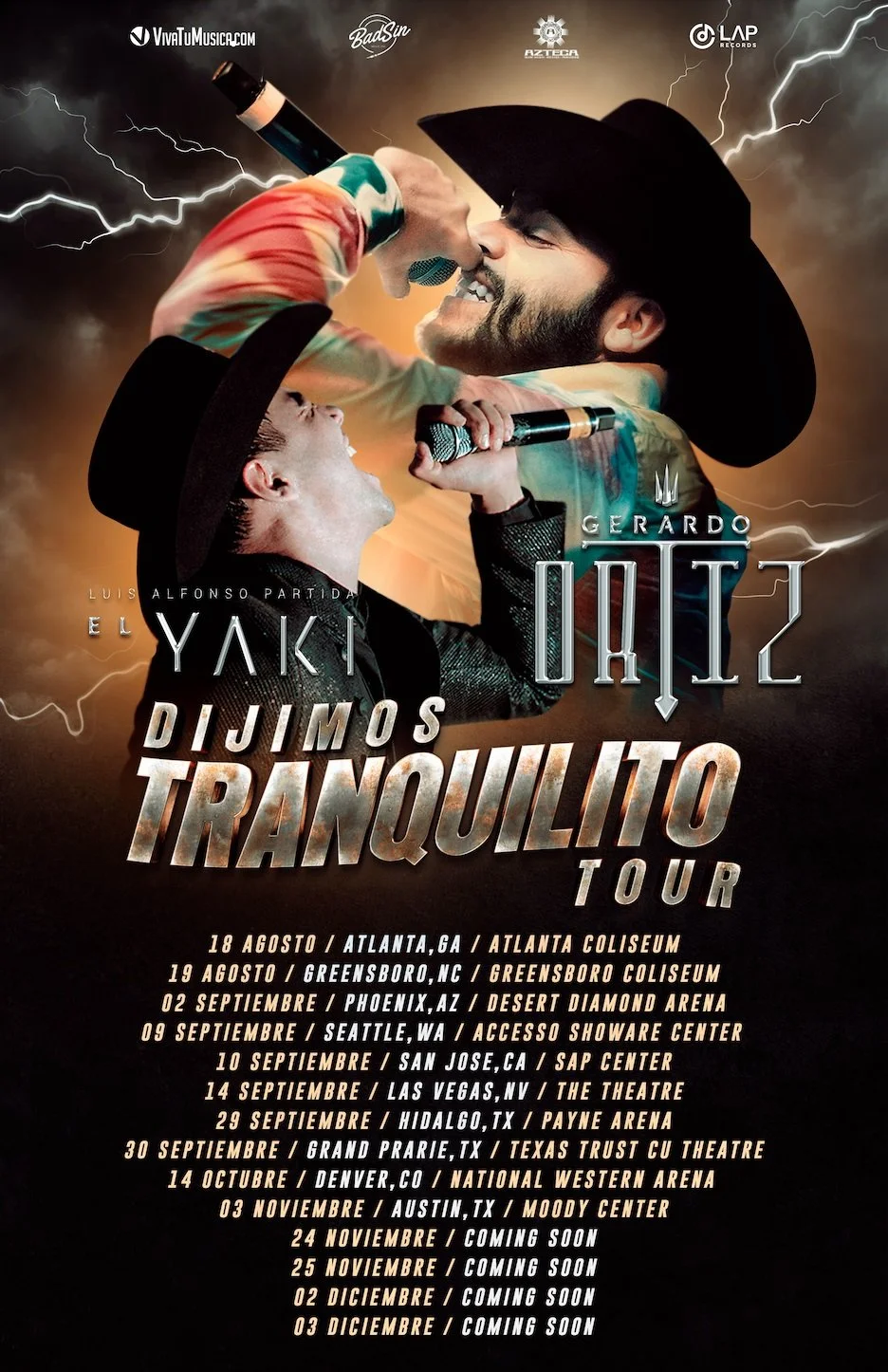Gerardo Ortiz Y El Yaki anuncian gira por EE.UU. “Dijimos Tranquilito” — Quality Music Latino - Jarastyle