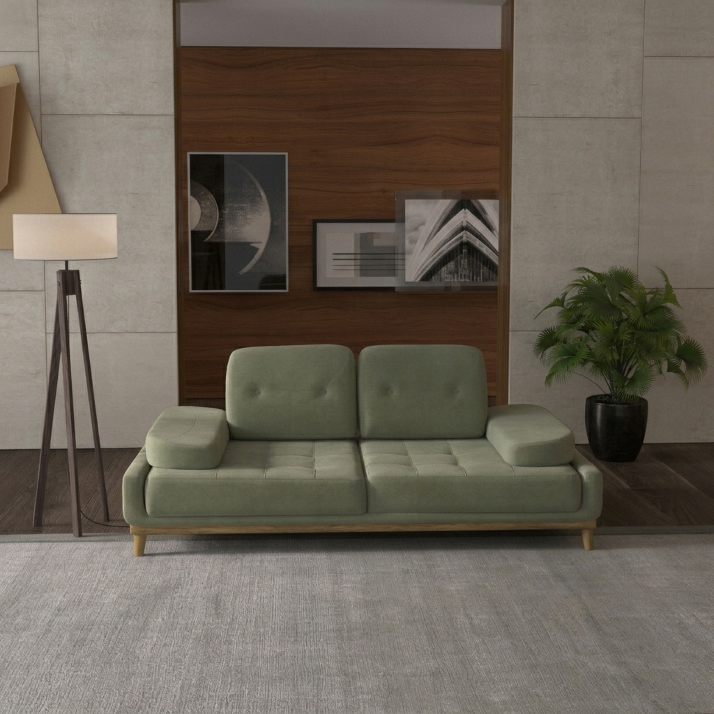 GROSSO canapé 2 places vert olive.png