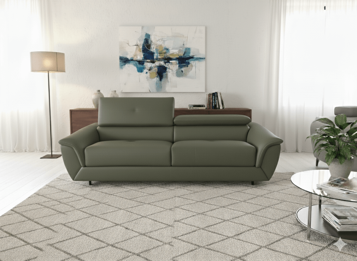 Canapé 2 Places LYLO convertible B a Z vert olive
