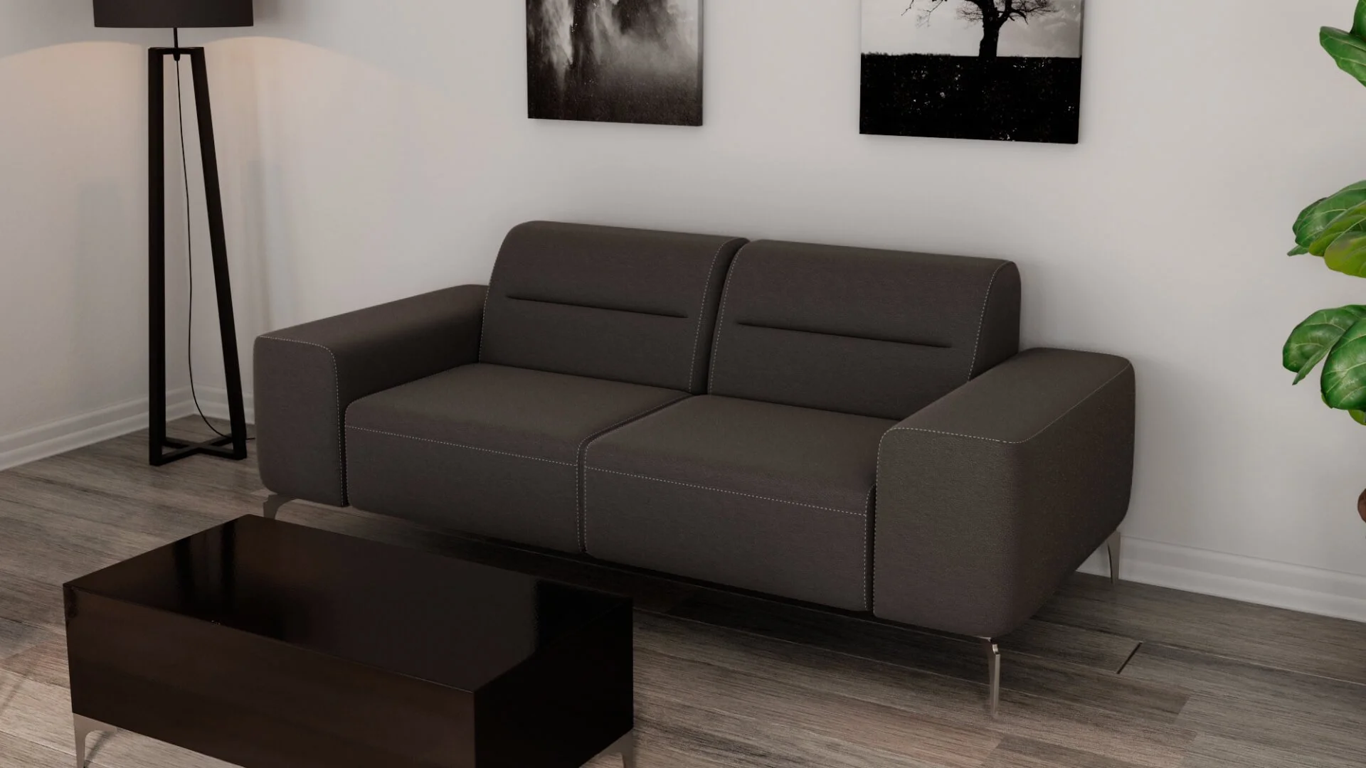 ULTRA canapé 2 place gris