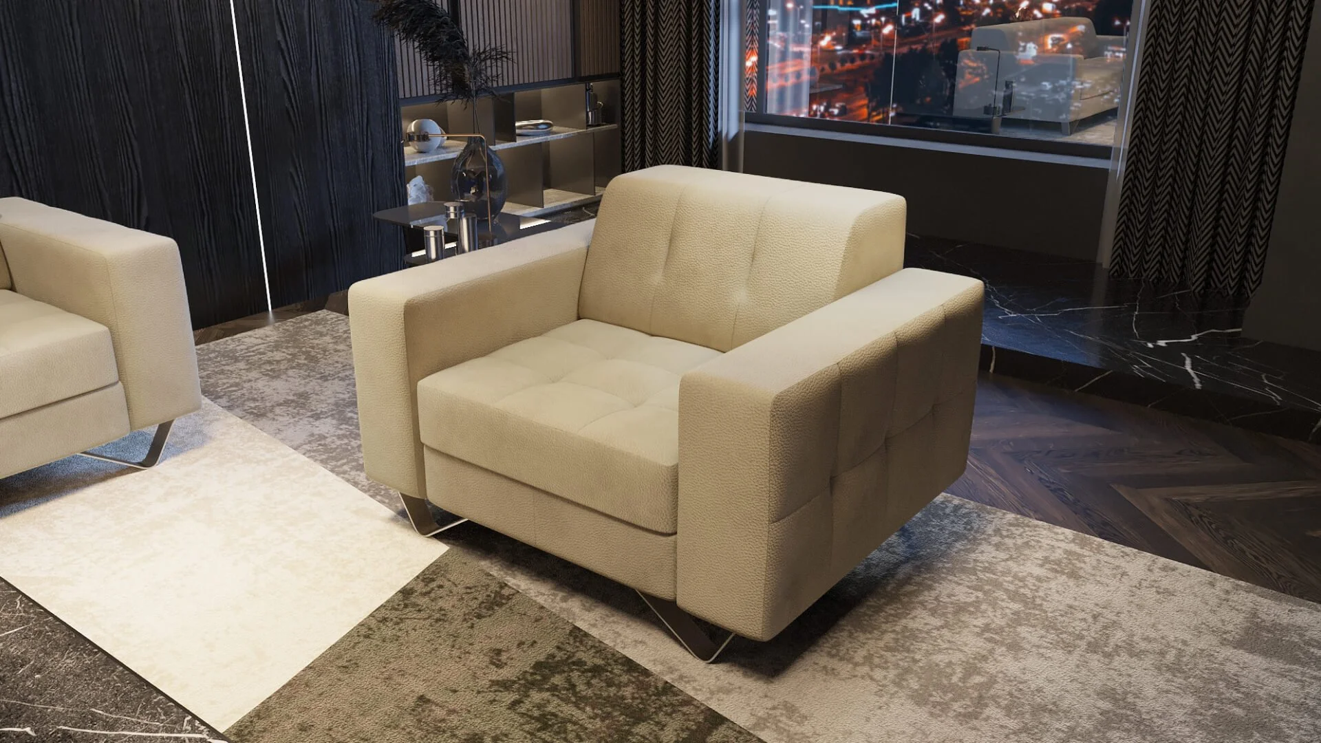 Fauteuil modulable VITORIA beige
