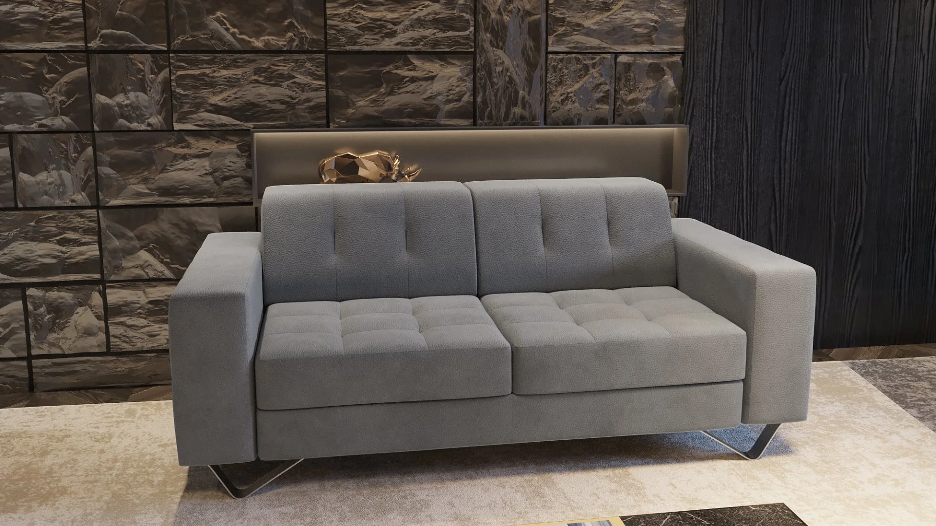 Canapé 2 places VITORIA aux lignes épurées