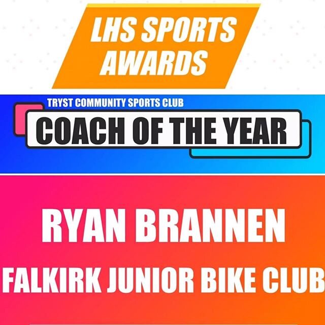 Ryan Brannen is the Tryst Community Sports Club, Coach of the Year for 2020 🎉