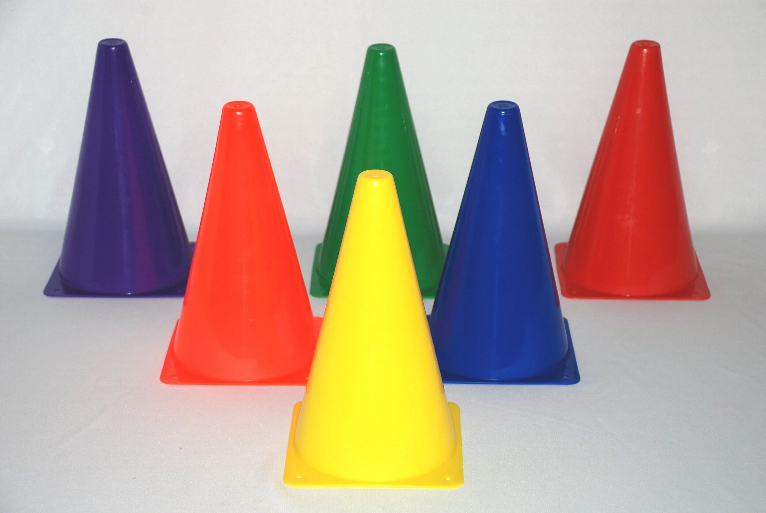 PE Plastic Cones Sets of 6 Colors