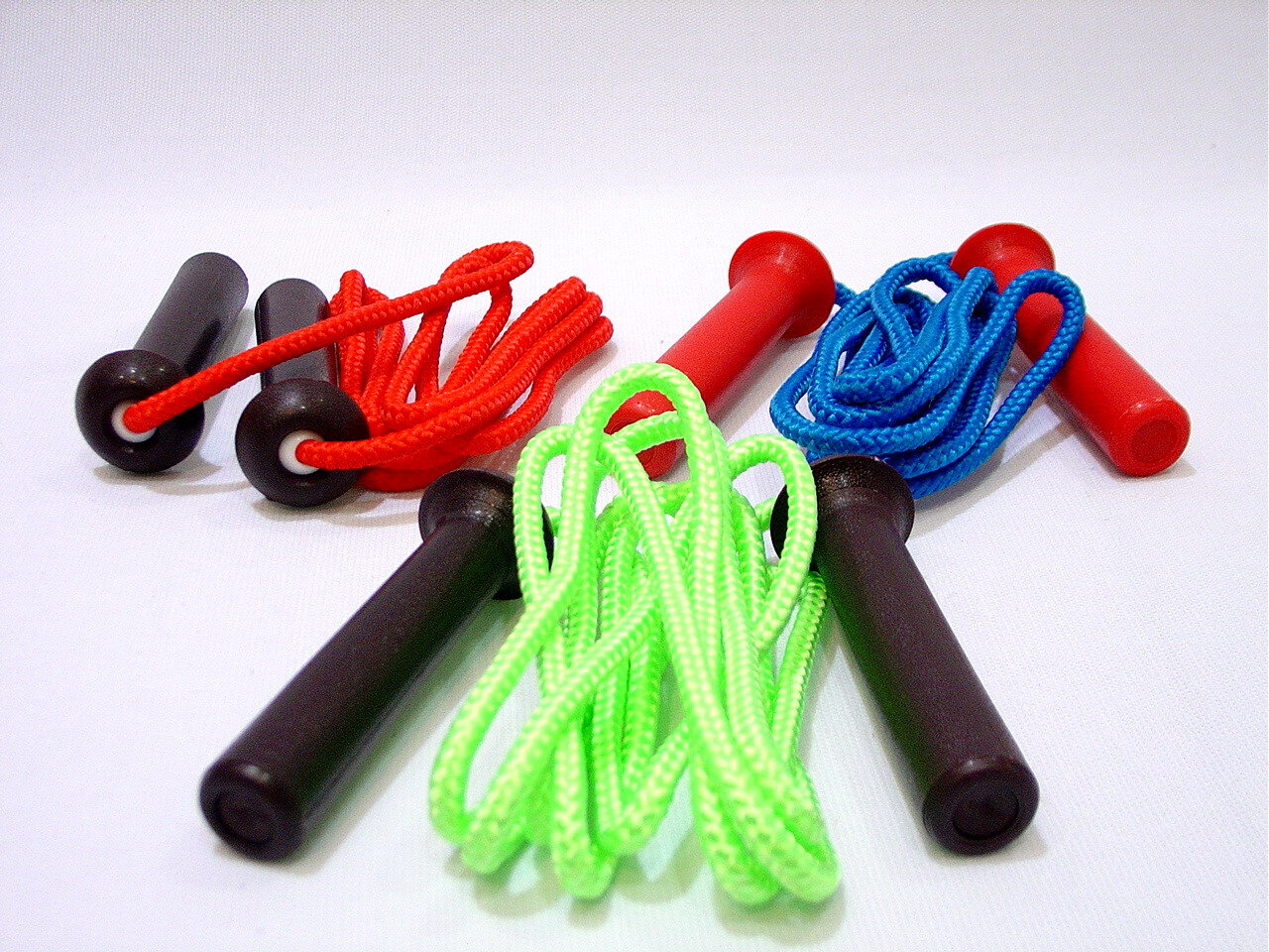 Deluxe Nylon Jump Ropes w/ Plastic Handles