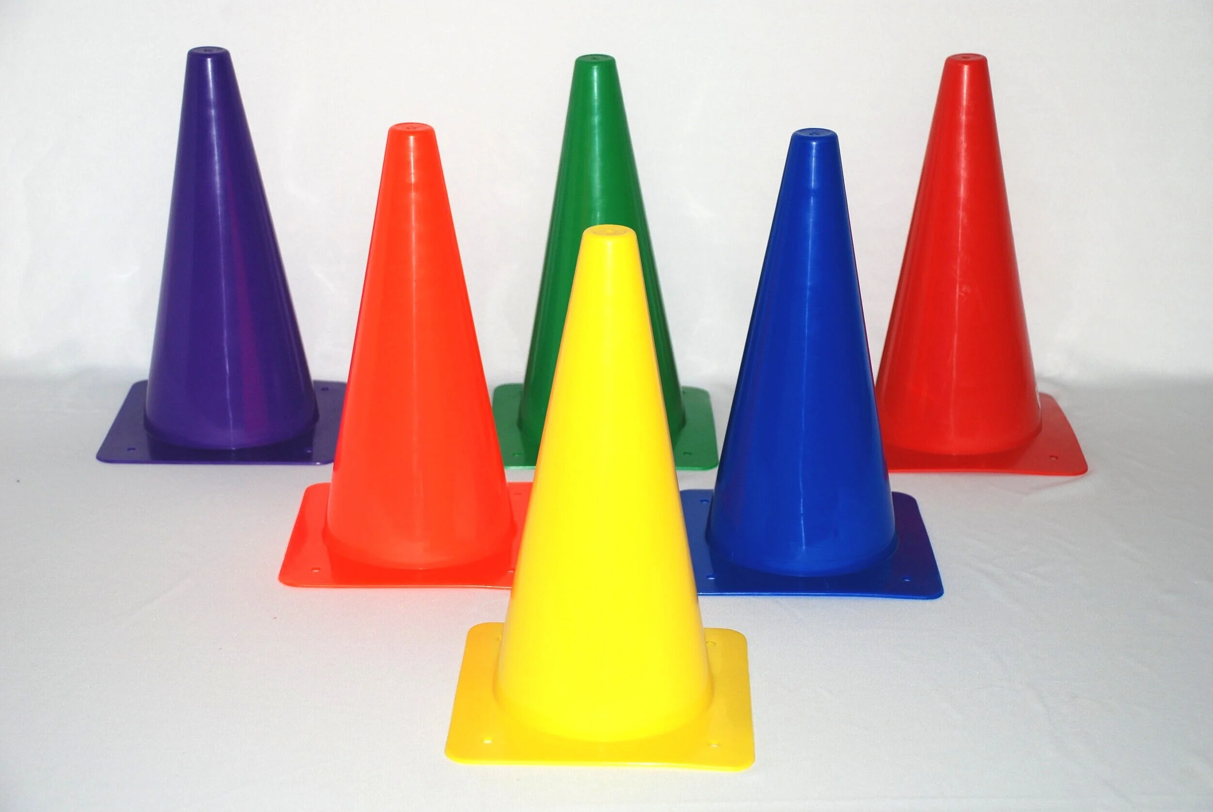 PE Plastic Cones Sets of 6 Colors