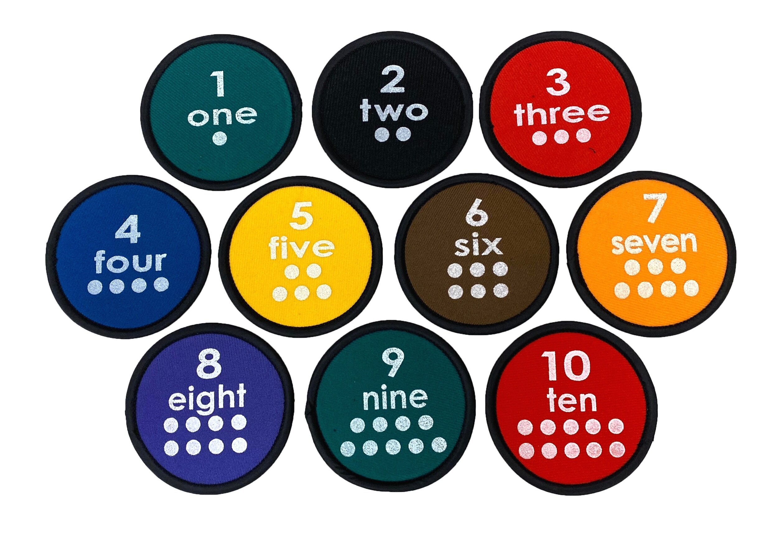 4.5" Number Discs Set