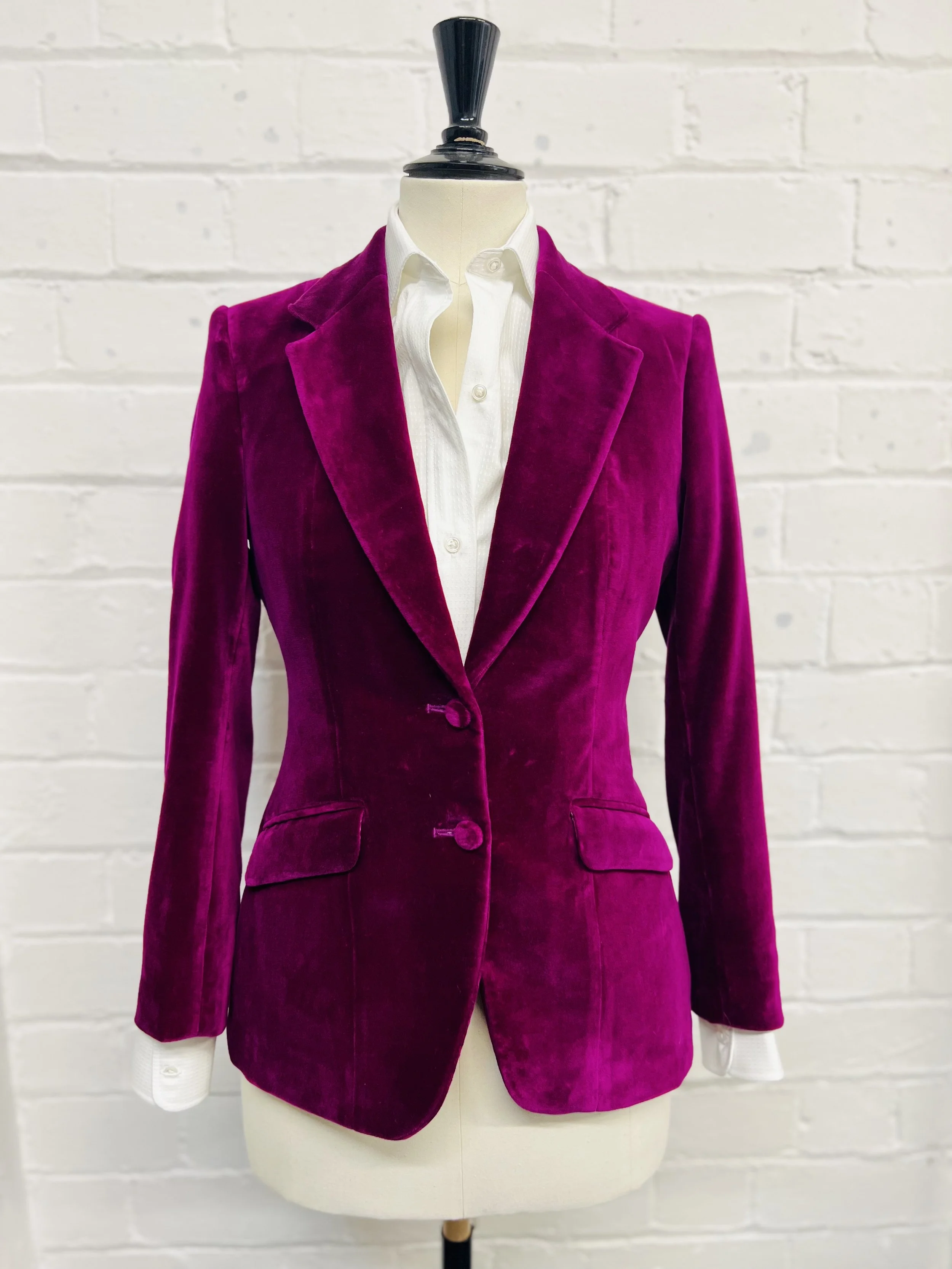 Ladies Pink Velvet Jacket.jpg