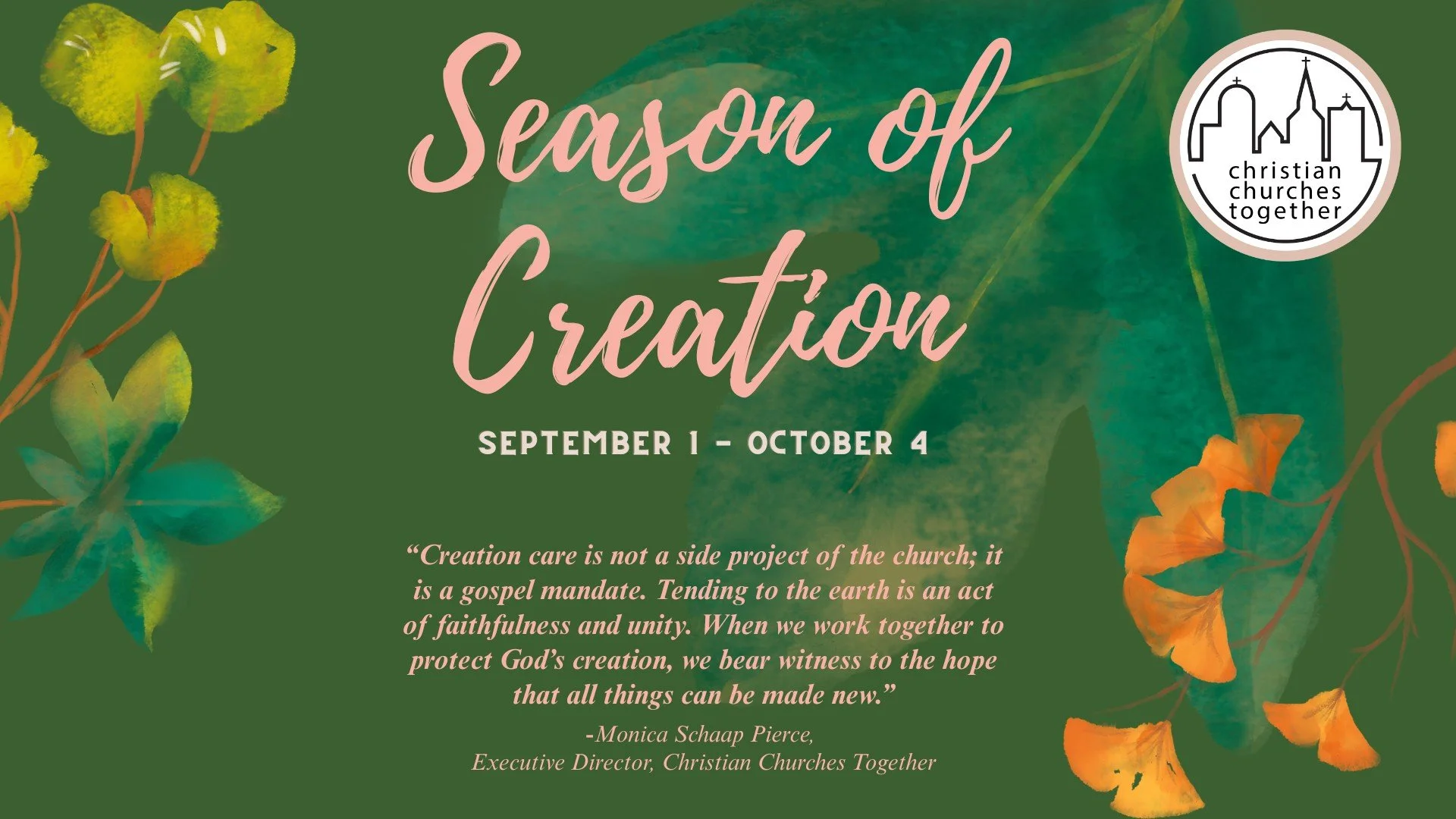 🌎🍃 Season of Creation Ends &mdash; Our Care Continues 🌿🐦

As the Season of Creation draws to a close today with the Feast of St. Francis of Assisi, we give thanks for this time of prayer, reflection, and action on behalf of God&rsquo;s good earth