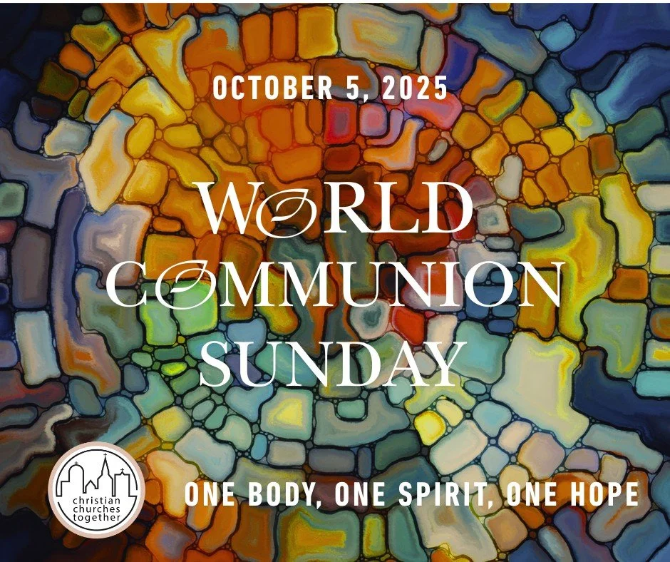 🌍🍞✝️ World Communion Sunday is almost here!
Next Sunday, October 5, Christians across the globe and countless traditions will gather around the Lord&rsquo;s Table, remembering the life, death, and resurrection of Jesus and celebrating that we are &