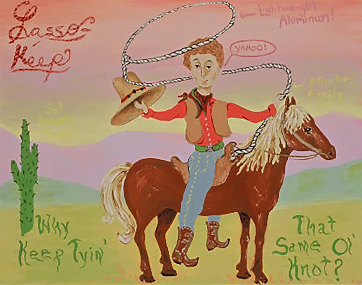 Lasso Keep
oil on canvas / 12 x 16” / 2000 (Sold)