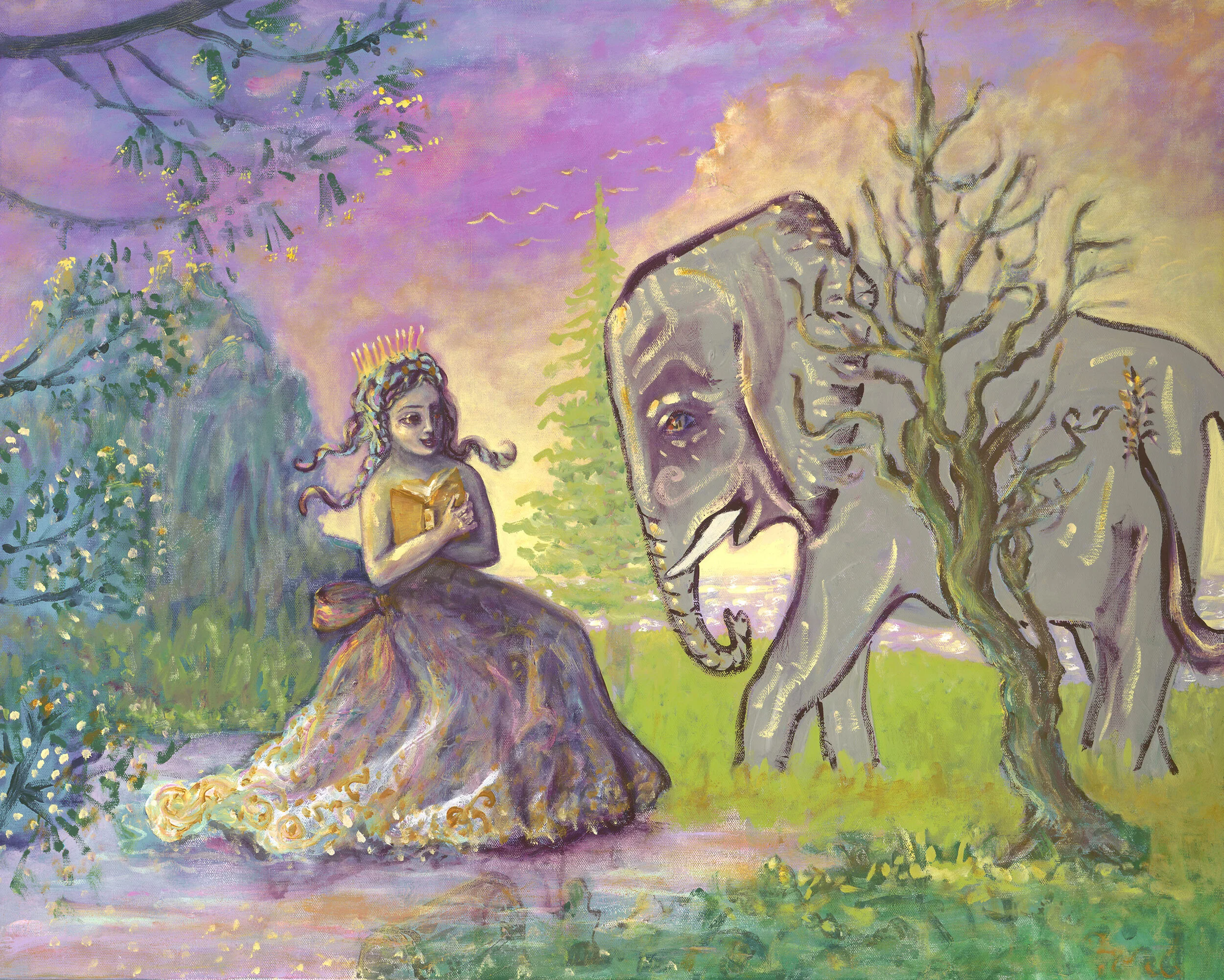 Two Friends
oil on canvas / 24 x 30" / 2020
