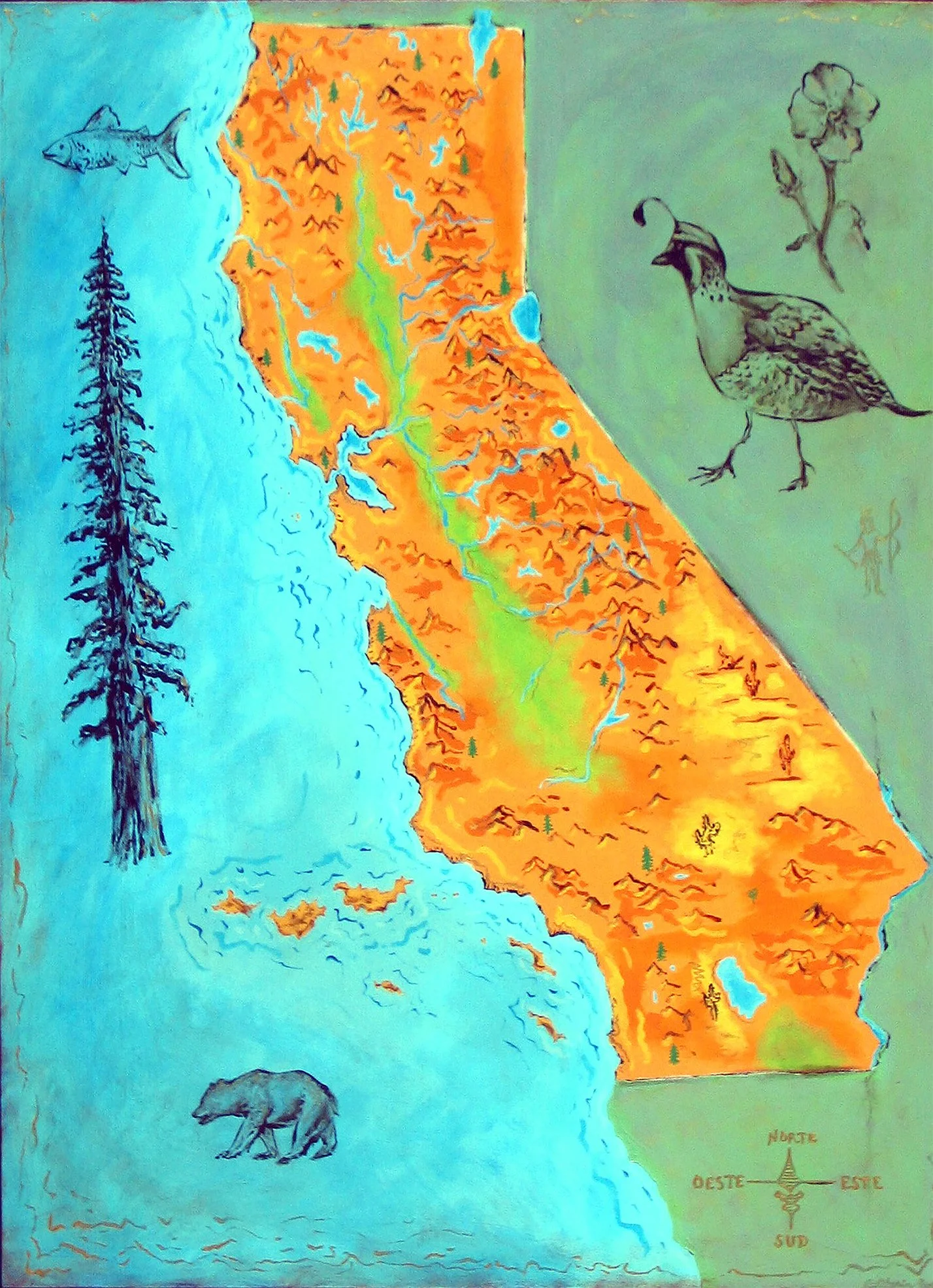 California Love
oil on canvas / 72 x 60" / 2010 (Sold)