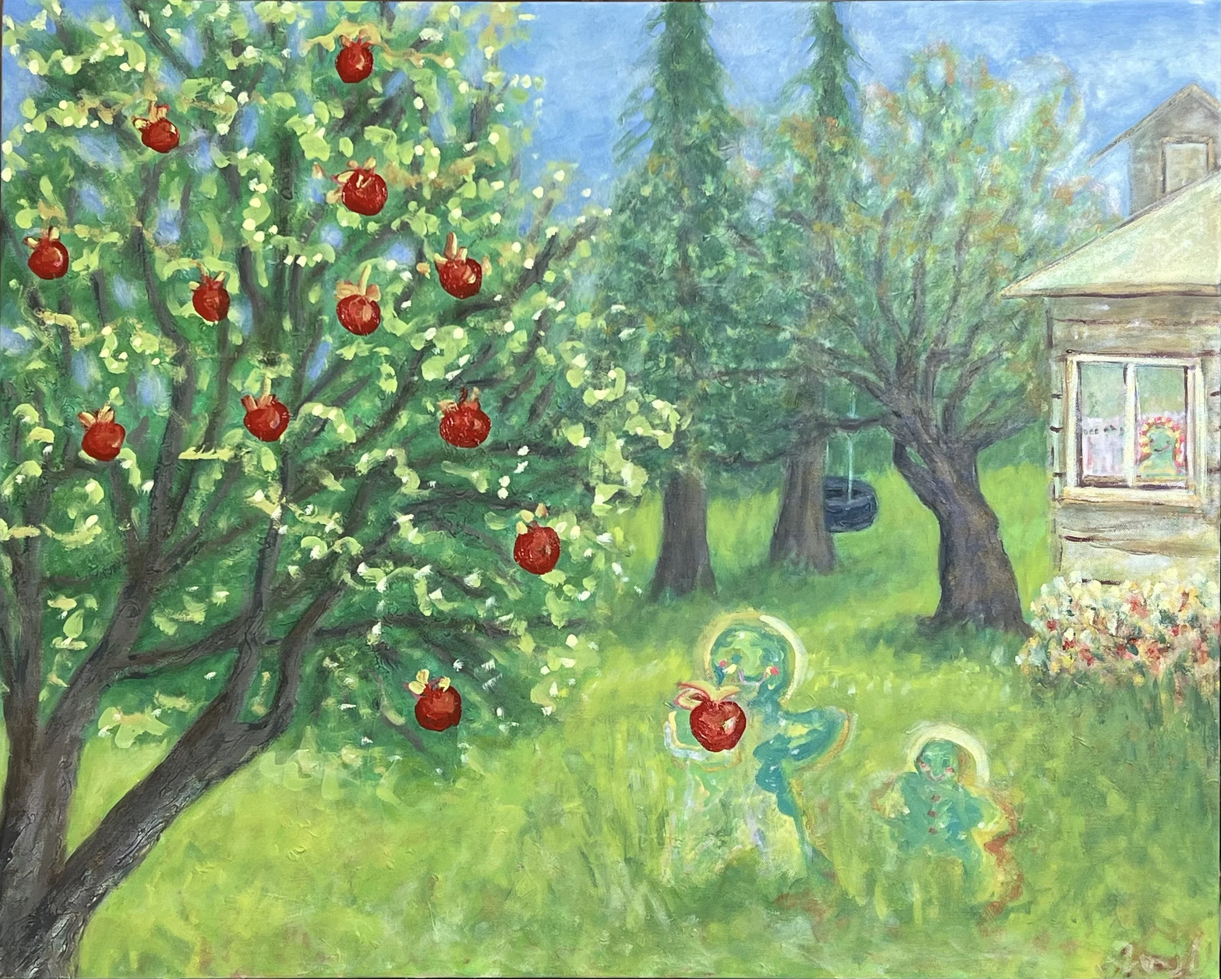   The Swing   
oil on canvas / 24 x 30" / 2024
