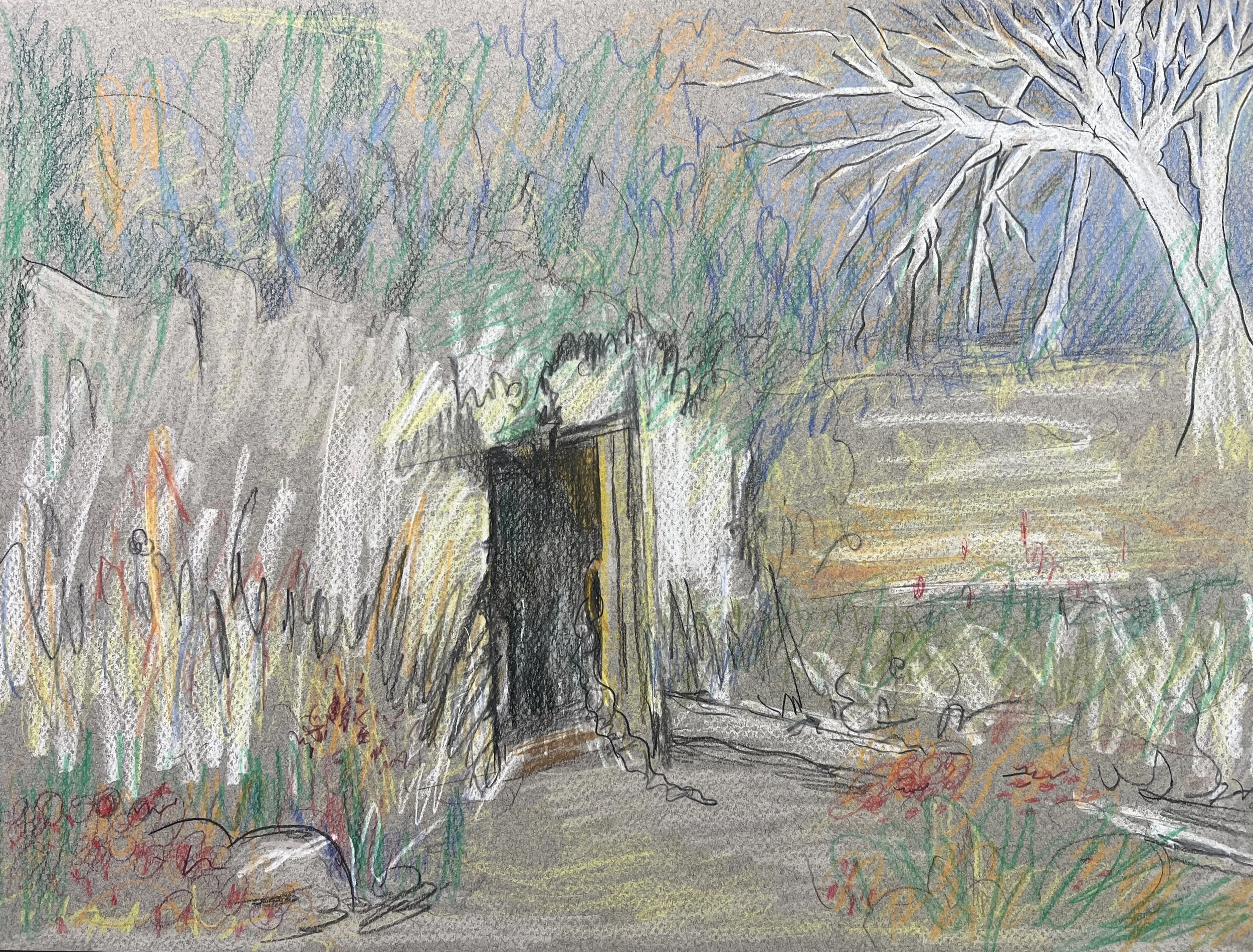 Doorway
pencil on tinted paper / 12 x 16" 2026