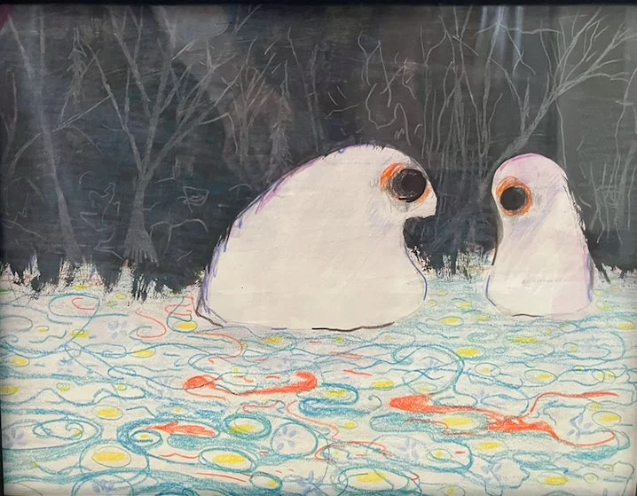 Listening
gouache and pencil on paper / 8 x 10" / 2026