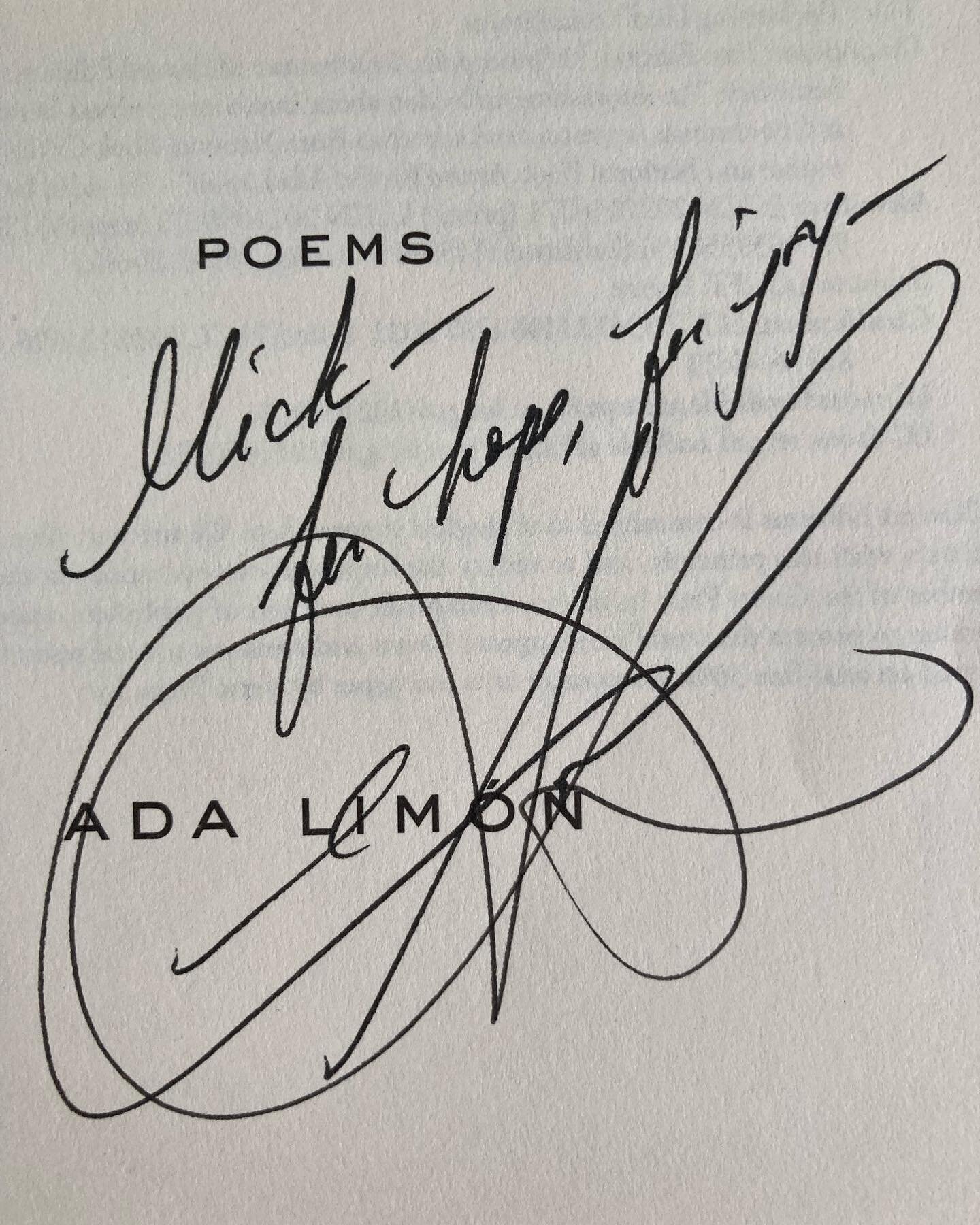 &quot;for hope, for joy.&quot; 

so thankful for a poetry-rich week, complete with a workshop, reading, and signing with the indomitable spirit of @adalimonwriter . huge thanks to @porchtn for orchestrating such incredible experiences ❤️