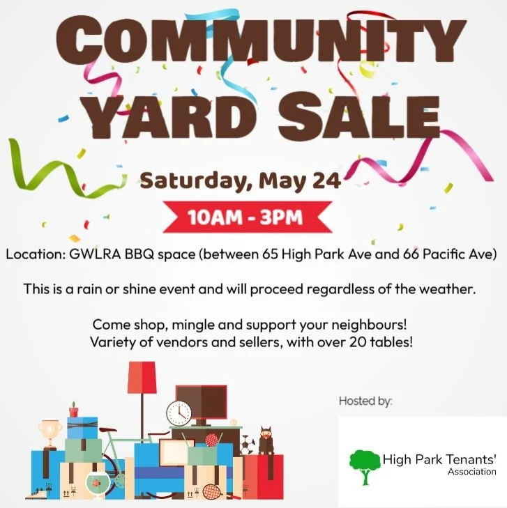 See you at this Saturday’s Yard Sale ... rain or shine!