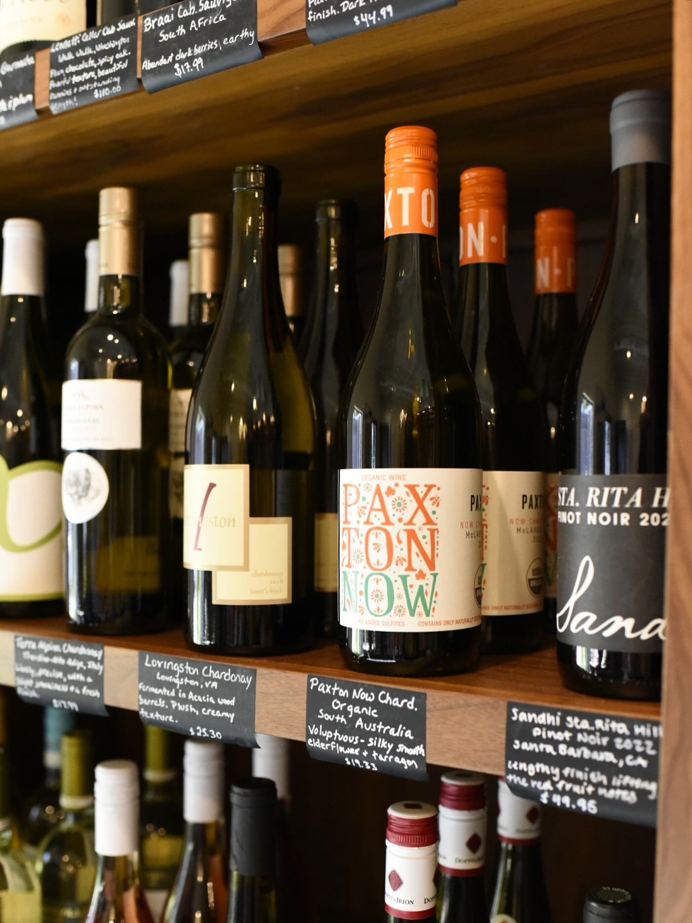 Organic wines, local wines &amp; so much more. Something for everyone, whether you love a crisp Chardonnay or a rich Merlot. Swing by the shop to find your new favorite! 🍷🥂

#freshpasta #shoplocal #shopsmall #smallbatch #lynchburgva #noodsareforsha