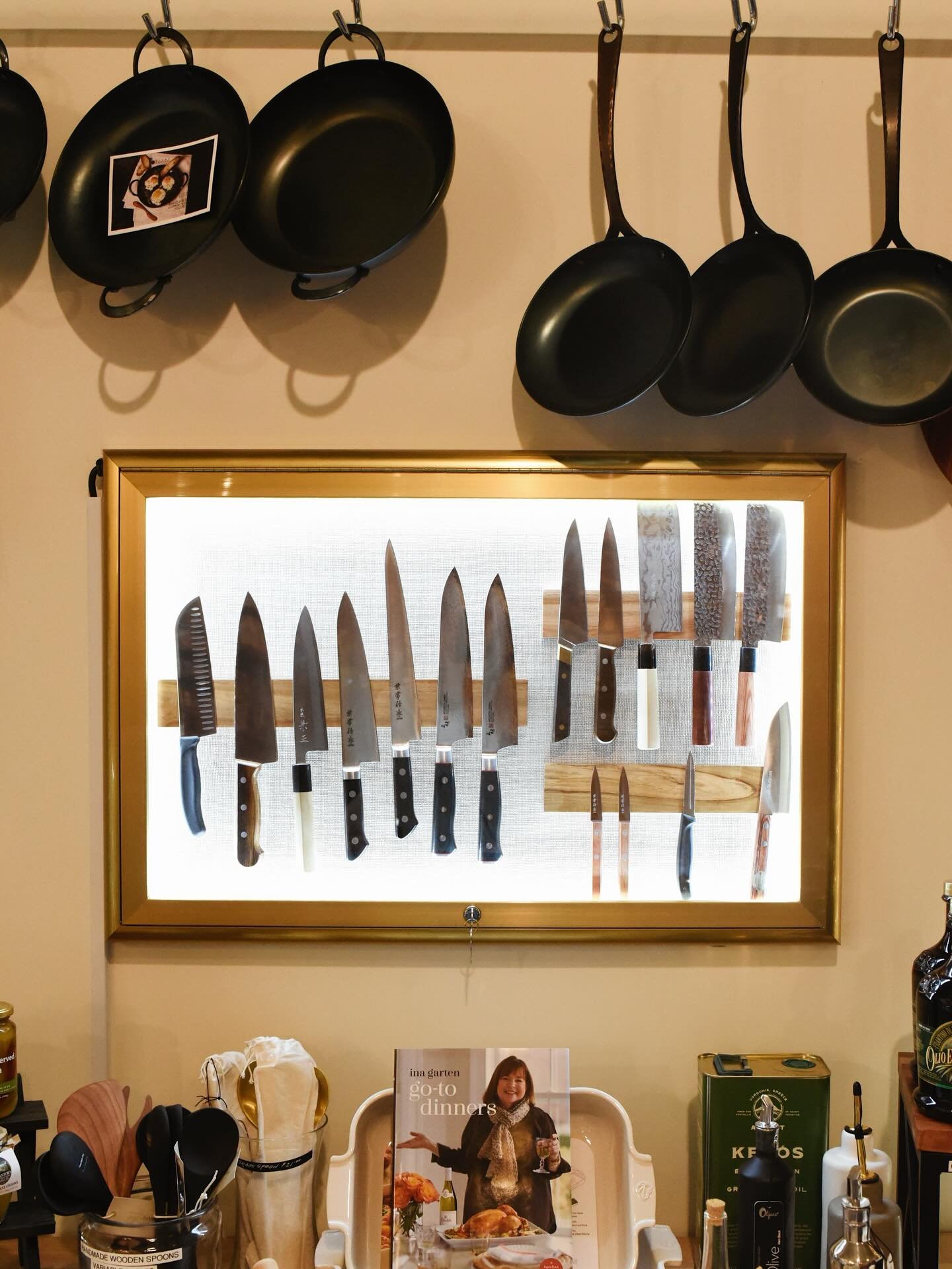 If you haven&rsquo;t been in the shop lately, the new knife case is worth the trip 😍🔪 .. a variety of blades for any chef in your life!