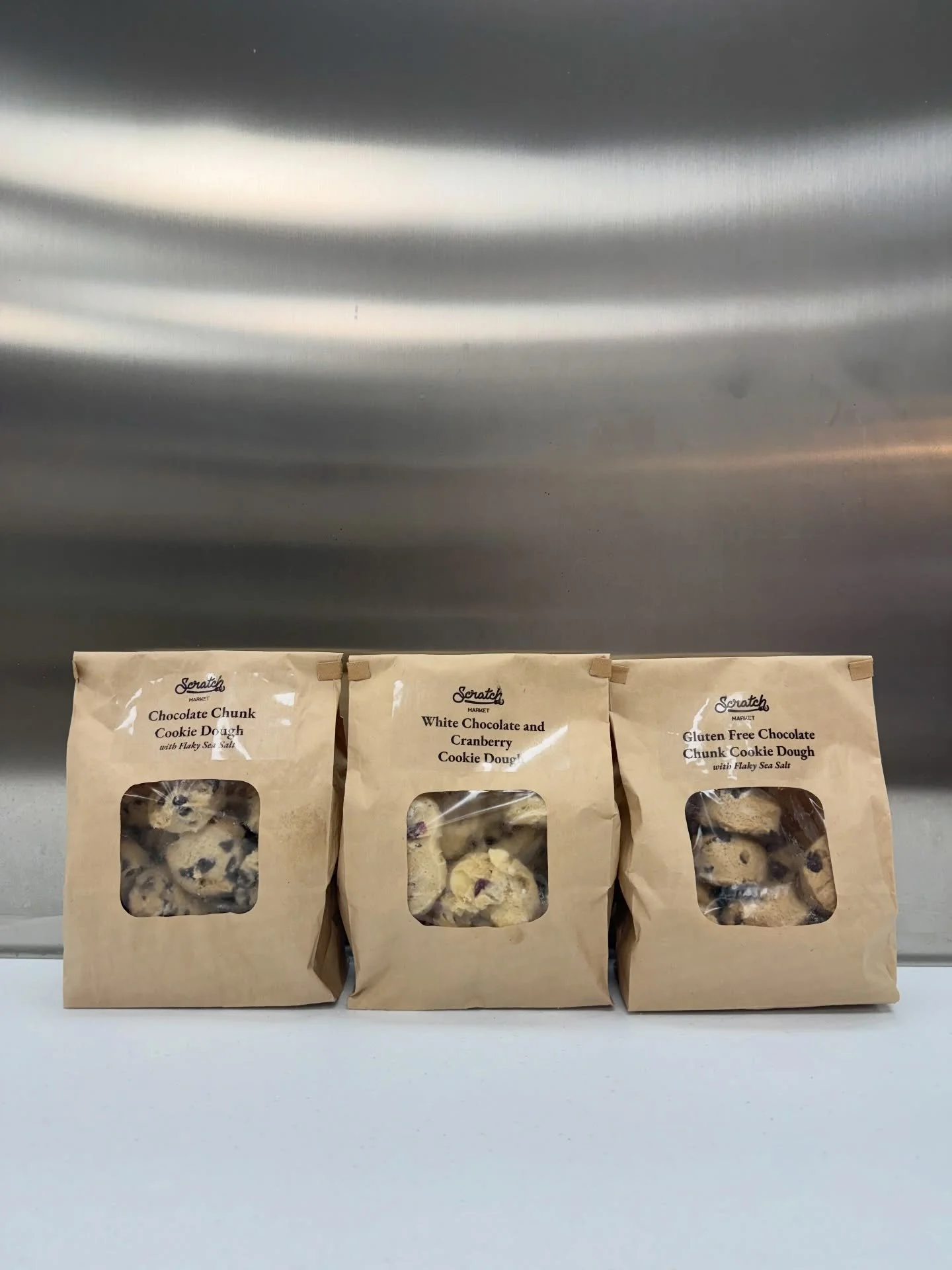 House-made cookie dough, frozen &amp; ready to be popped in the oven for your perfect afternoon treat! We even have an option for our gluten free friends 🍪