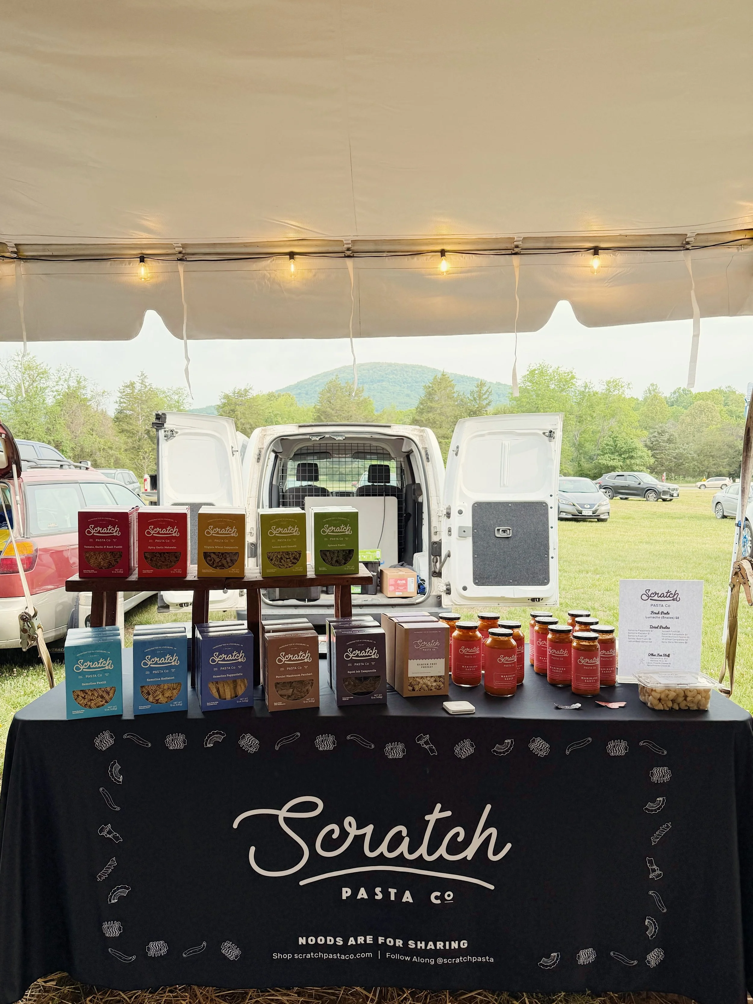 Market season is in full swing around here! Come find us every Saturday at @nelsonva_farmers_market &amp; @forestfarmersmarket to shop all of your favorite noods!!