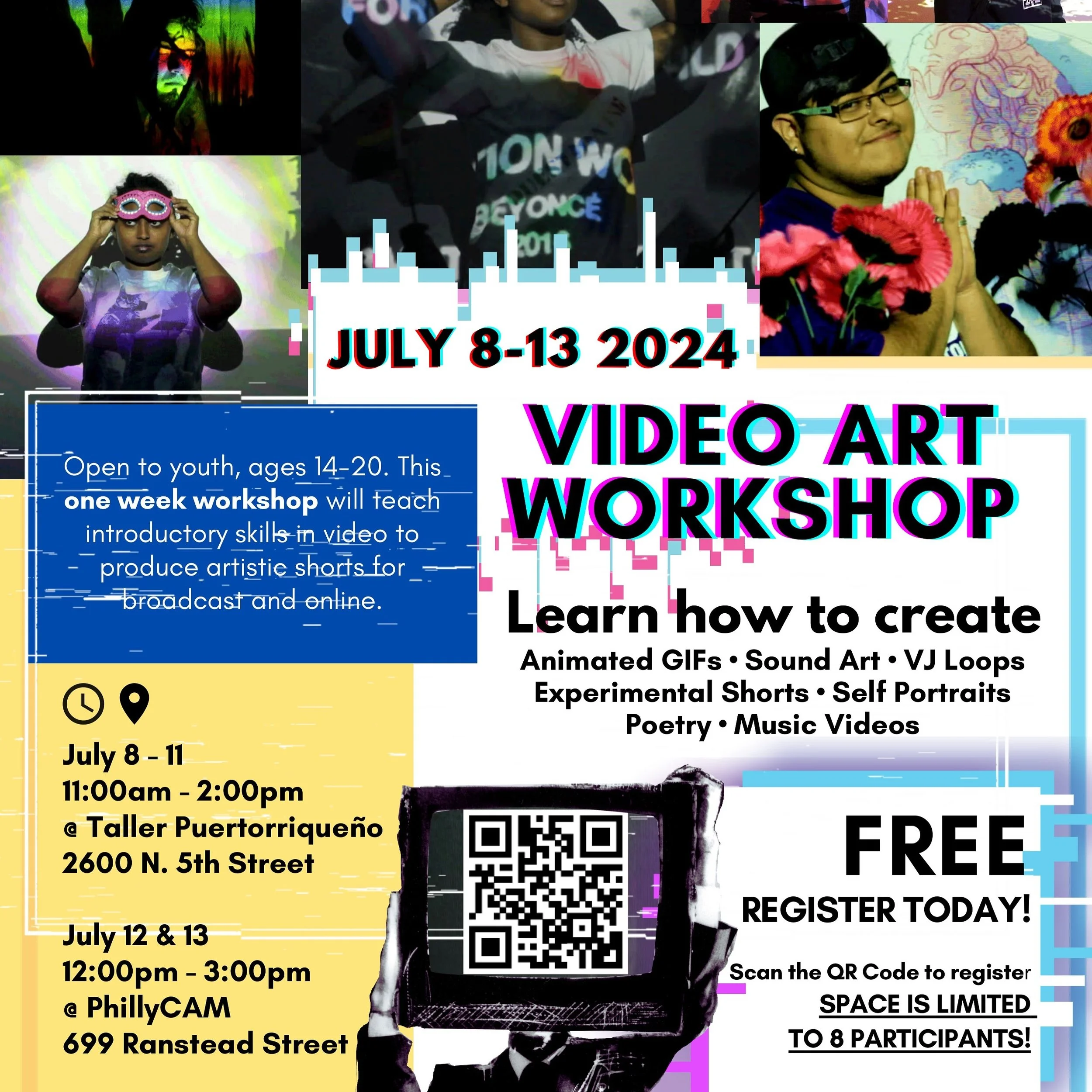 PHILLY YOUTH OPPORTUNITY: @photography.without.borders & PhillyCAM are partnering this summer to offer a workshop on experimental video art. They are seeking eight youth age 14-20 who have an interest in the #digitalarts, media mixing,