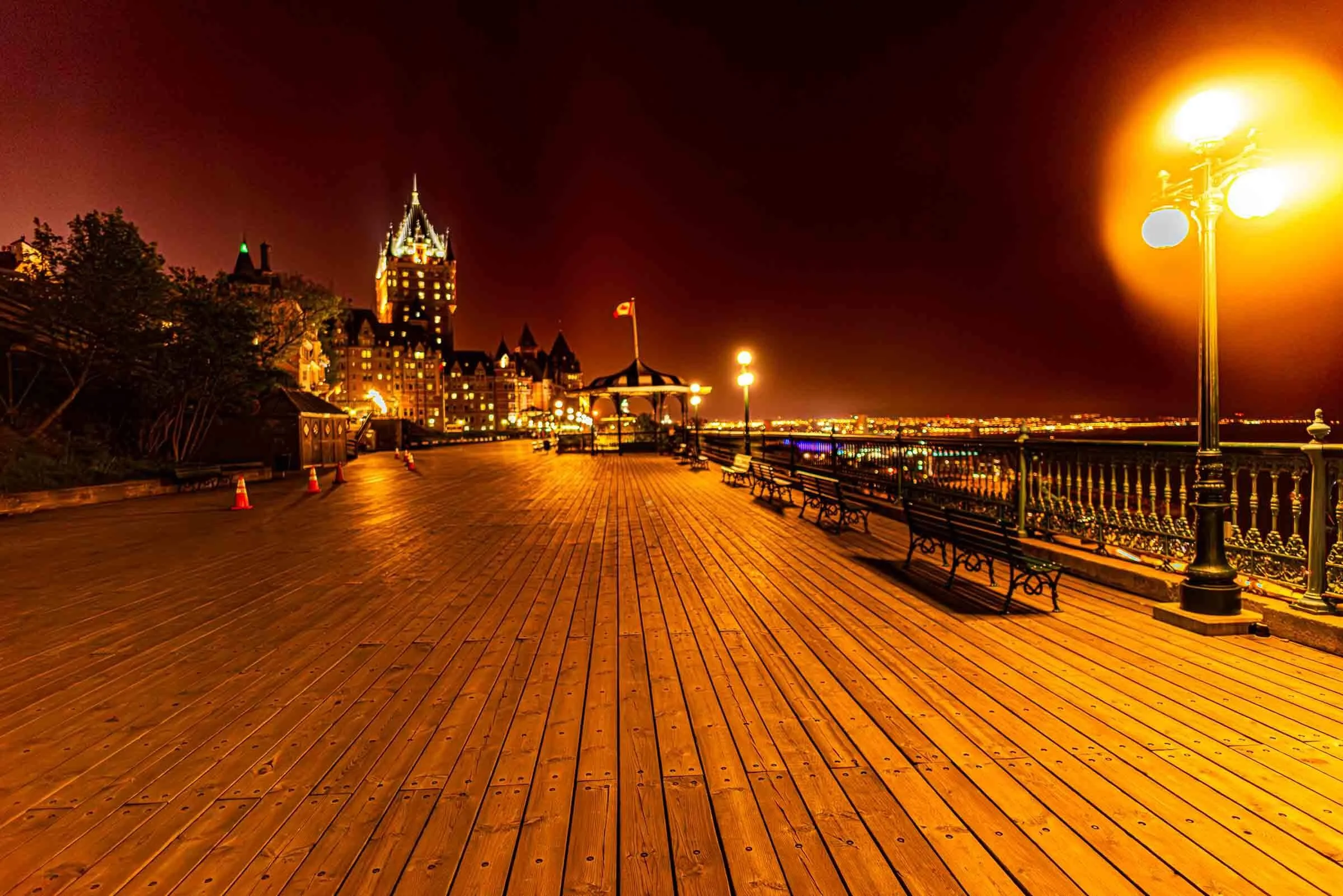 old quebec city boardwalk