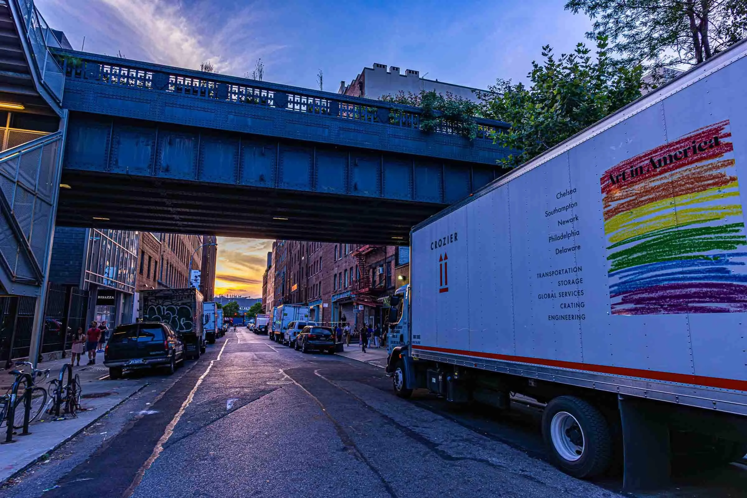 upper east side city sunset