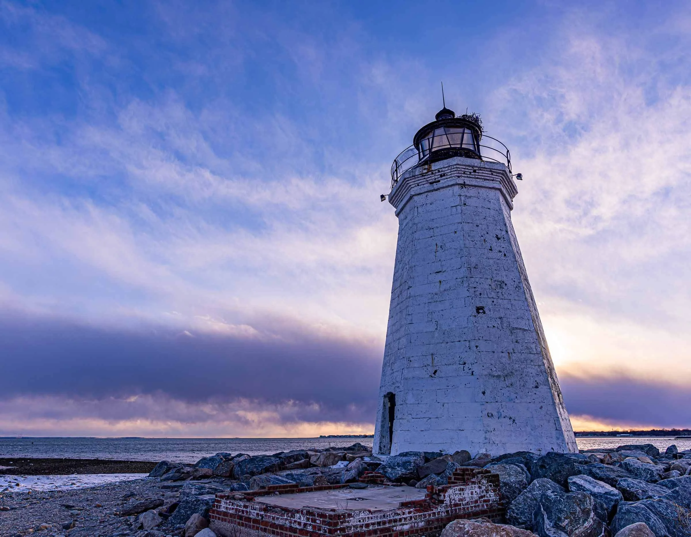 lighthouse in seaside park in bridgeport